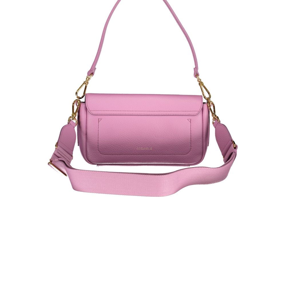 Coccinelle Lila Lederhandtasche