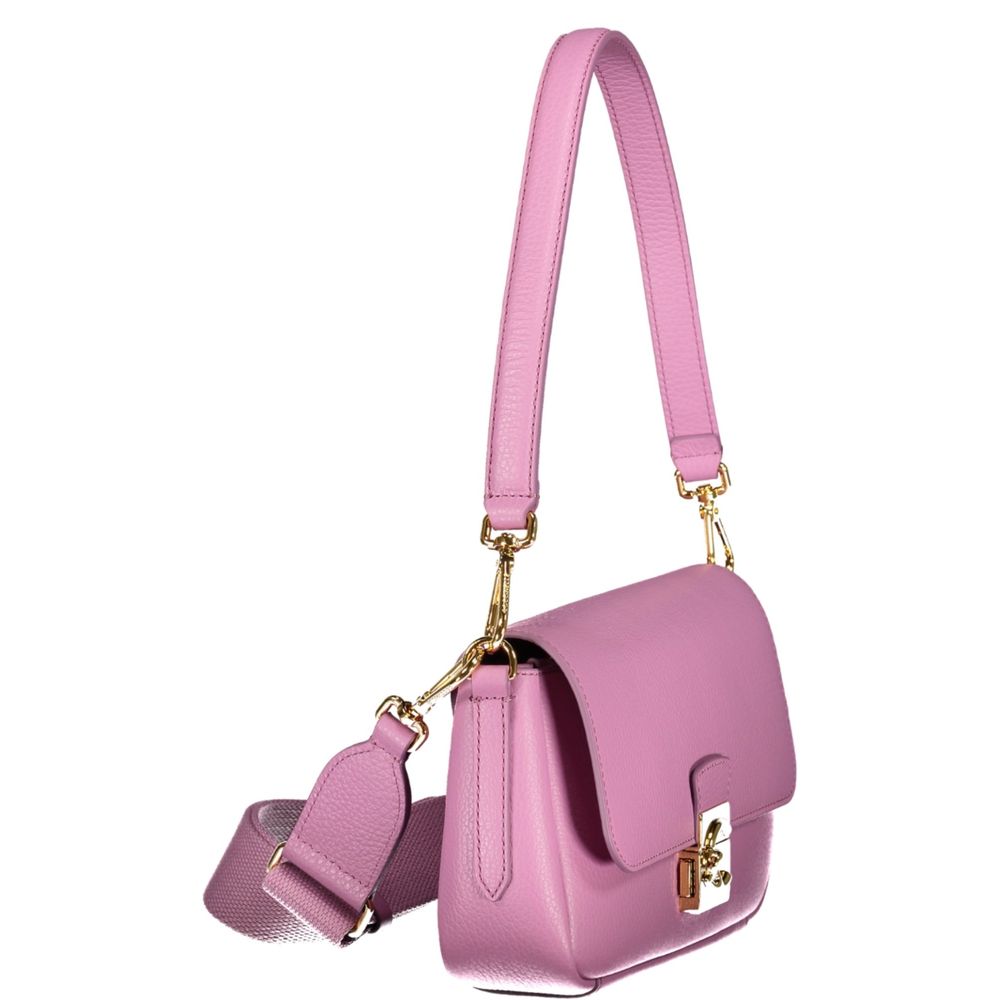 Coccinelle Lila Lederhandtasche