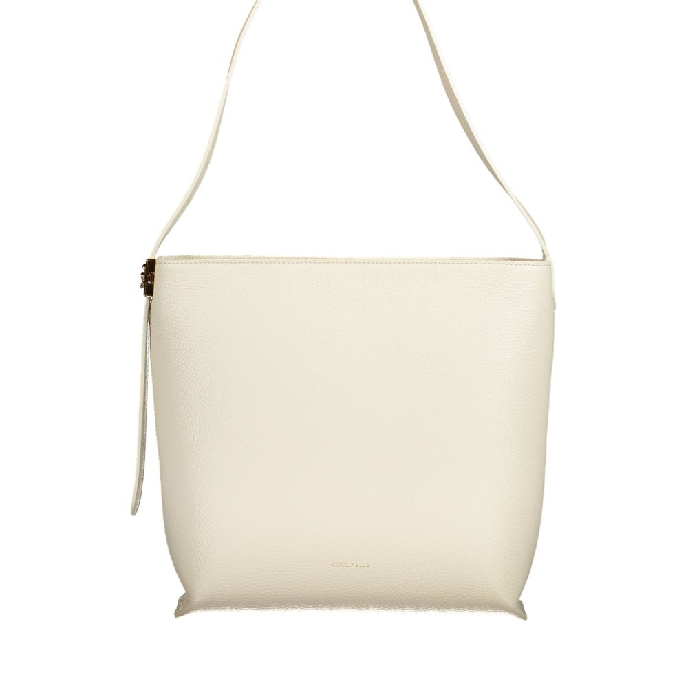 Coccinelle Weiße Ledertasche