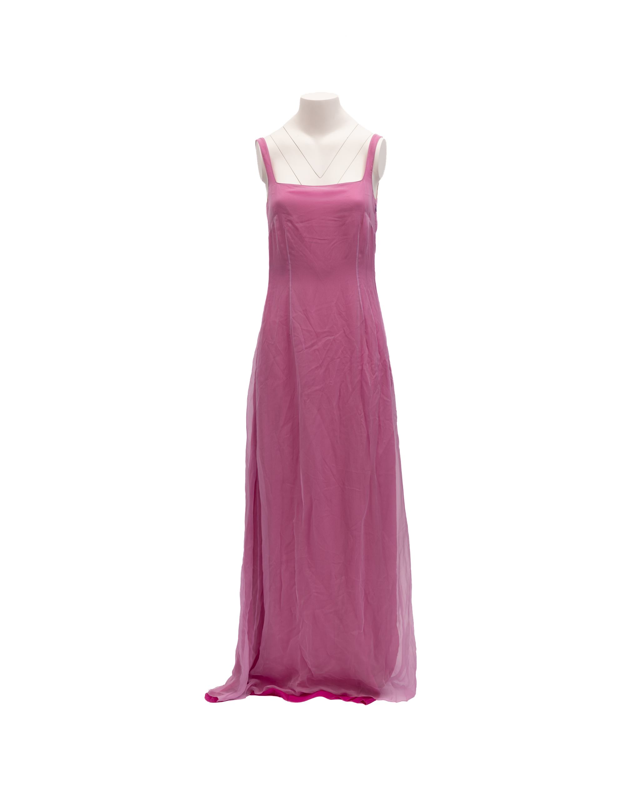Valentino Garavani Pinkes ärmelloses Maxikleid