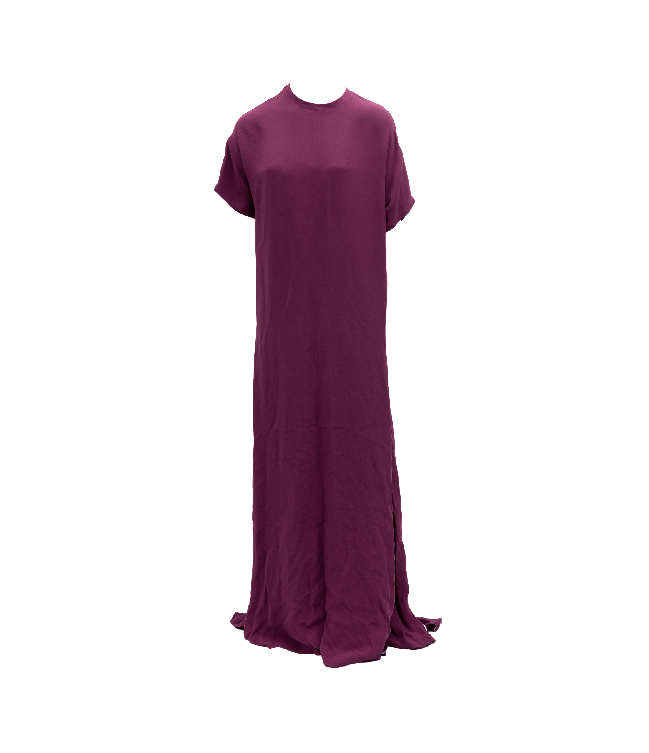 Valentino Garavani Burgunderfarbenes Maxikleid