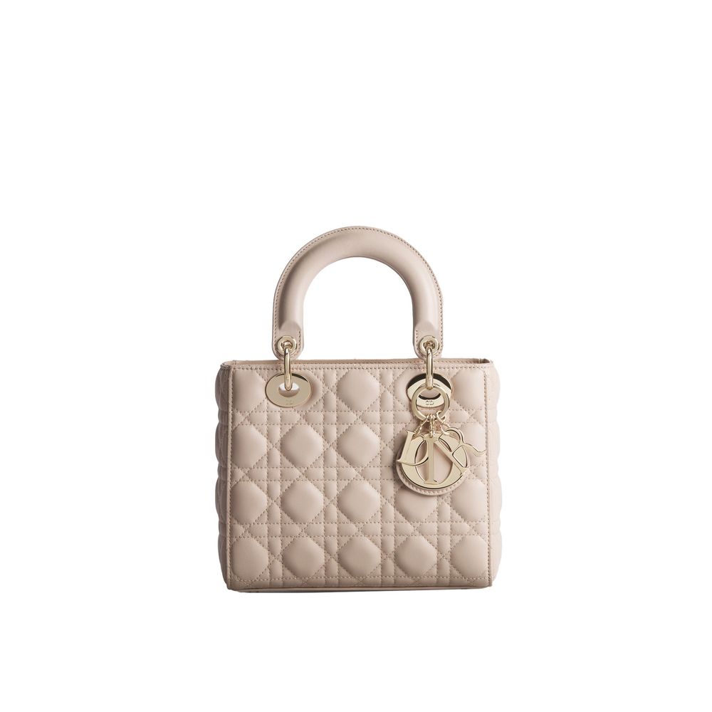 Dior Beige Lammleder-Schultertasche
