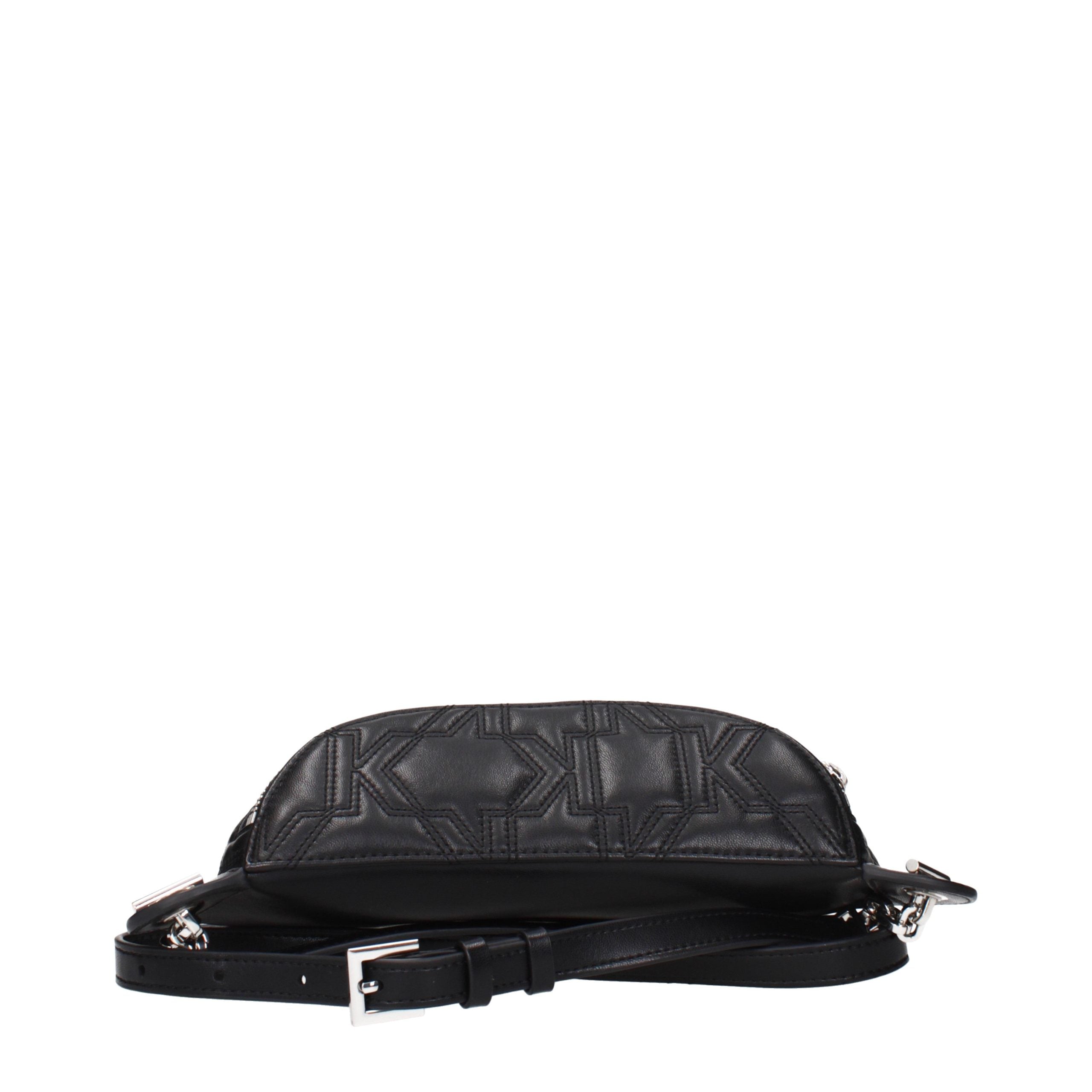 Karl Lagerfeld Schwarzer Lederrucksack