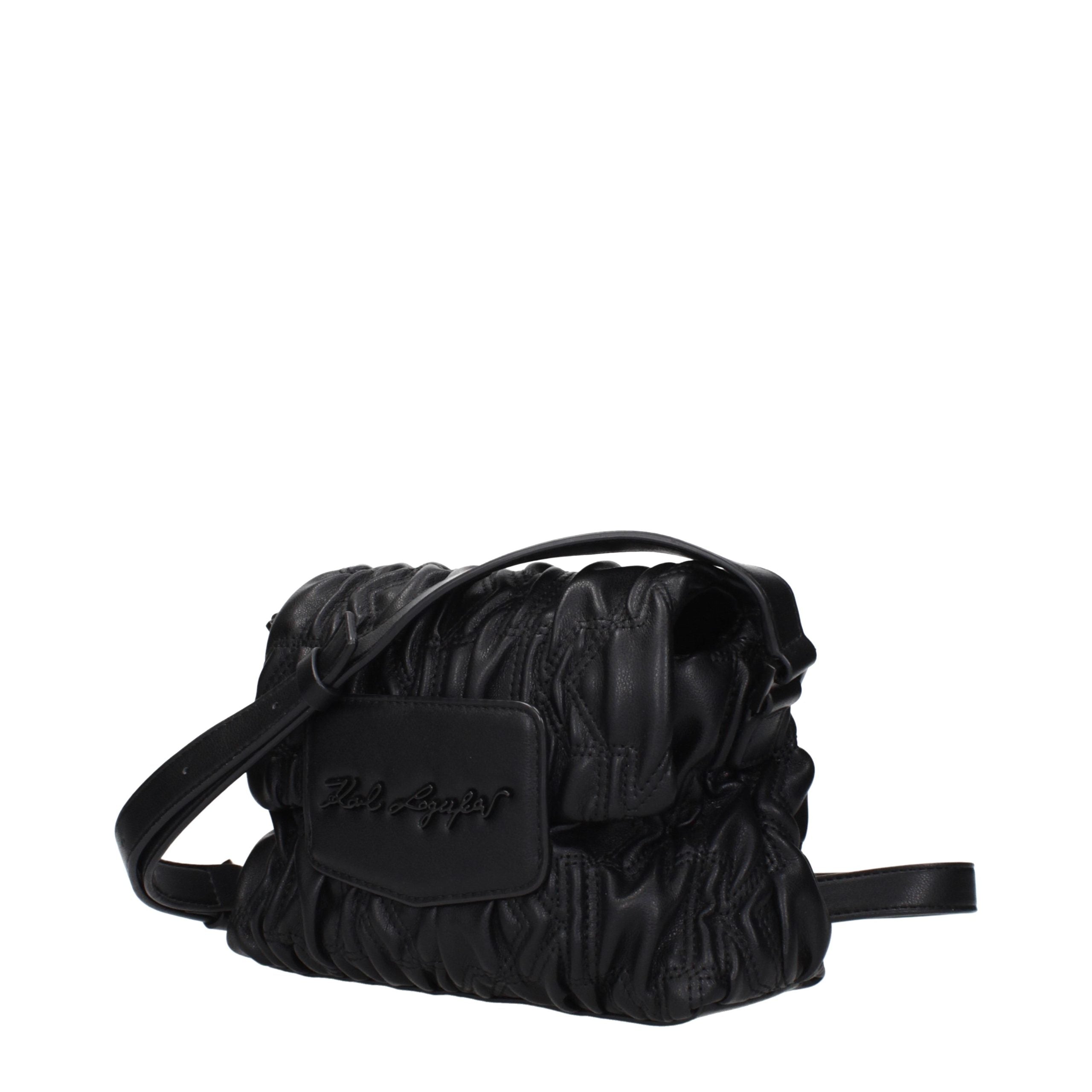 Karl Lagerfeld Schwarze Crossbody-Tasche aus Polyester