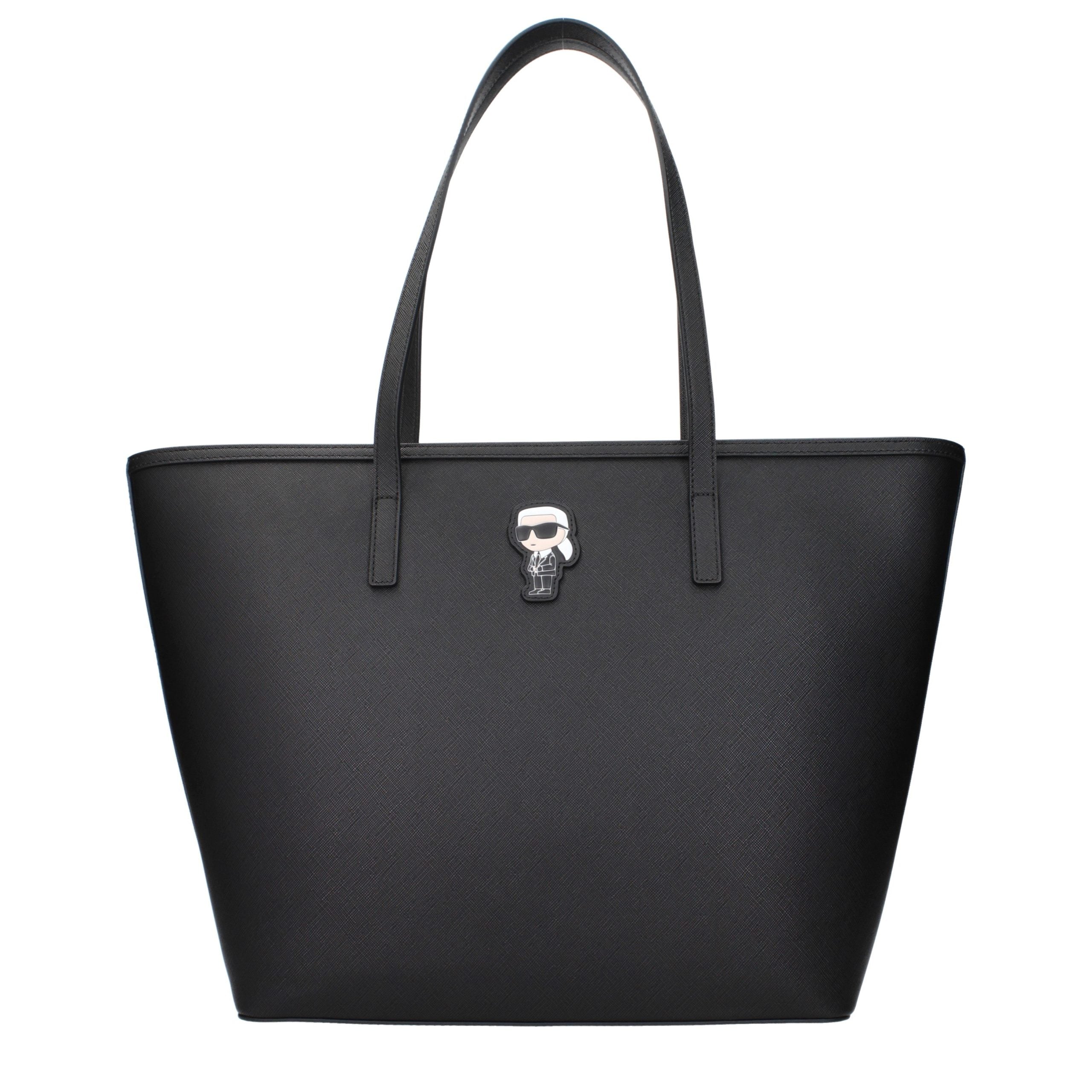 Karl Lagerfeld Schwarze Schultertasche aus Polyethylen