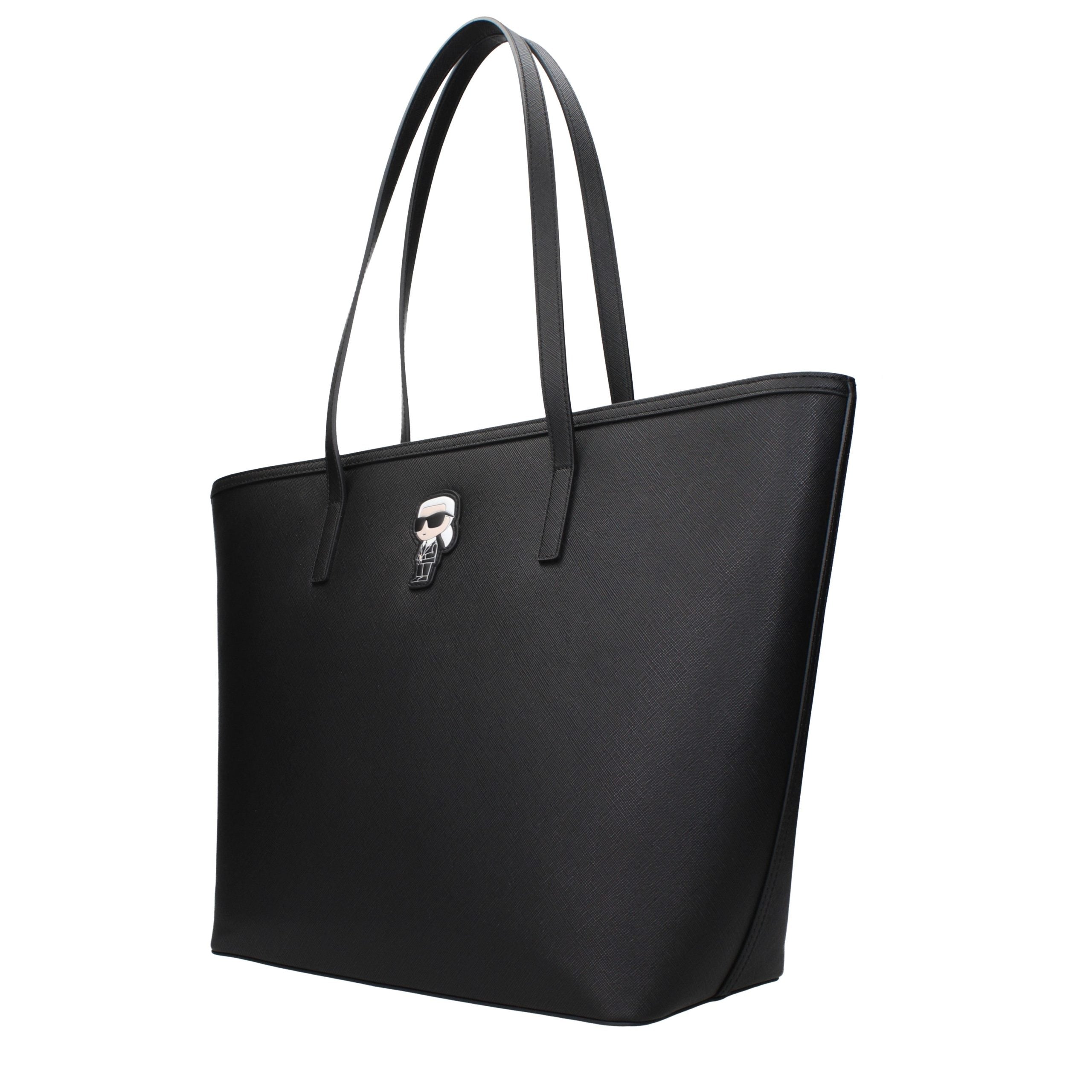 Karl Lagerfeld Schwarze Schultertasche aus Polyethylen