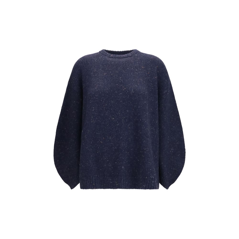 Fabiana Filippi Blauer Wollpullover Oves Aries