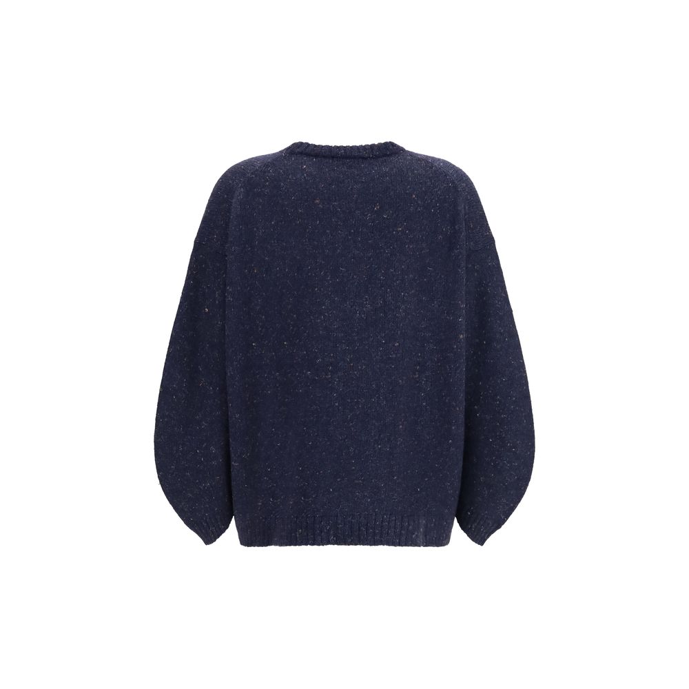 Fabiana Filippi Blauer Wollpullover Oves Aries