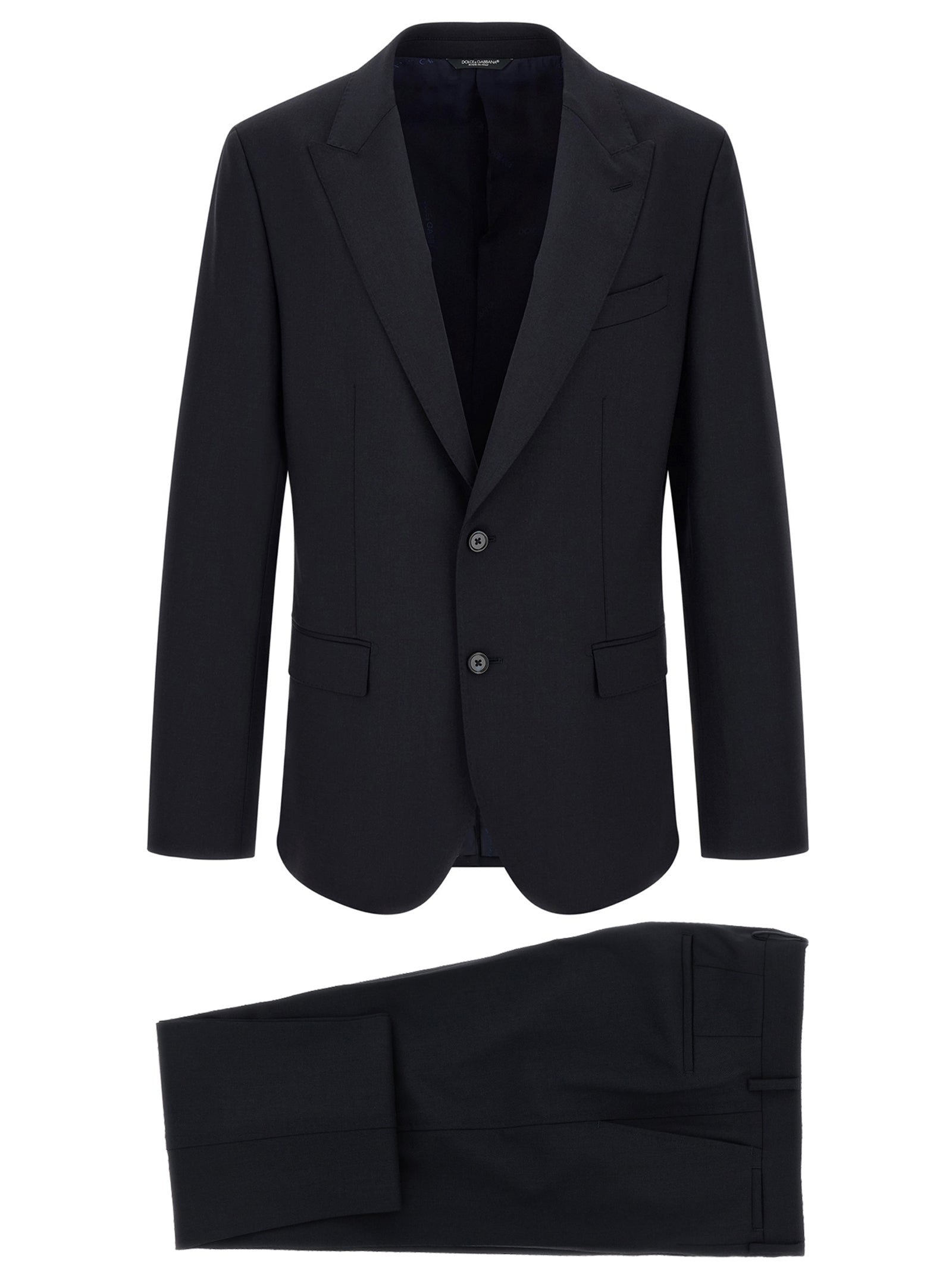 Dolce & Gabbana Blauvio Woll-Zweiteiler