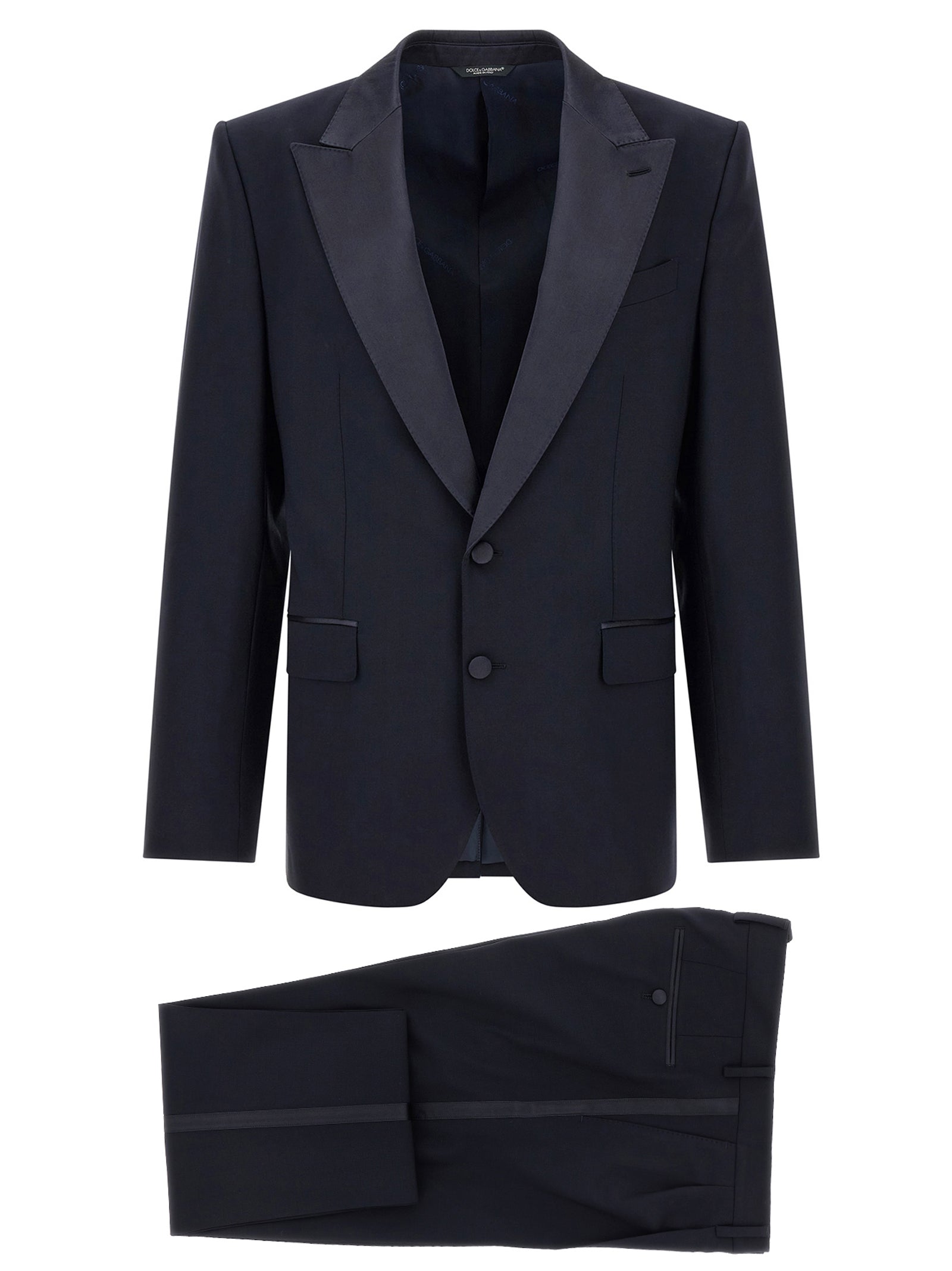 Dolce & Gabbana Blauvio Woll-Zweiteiler