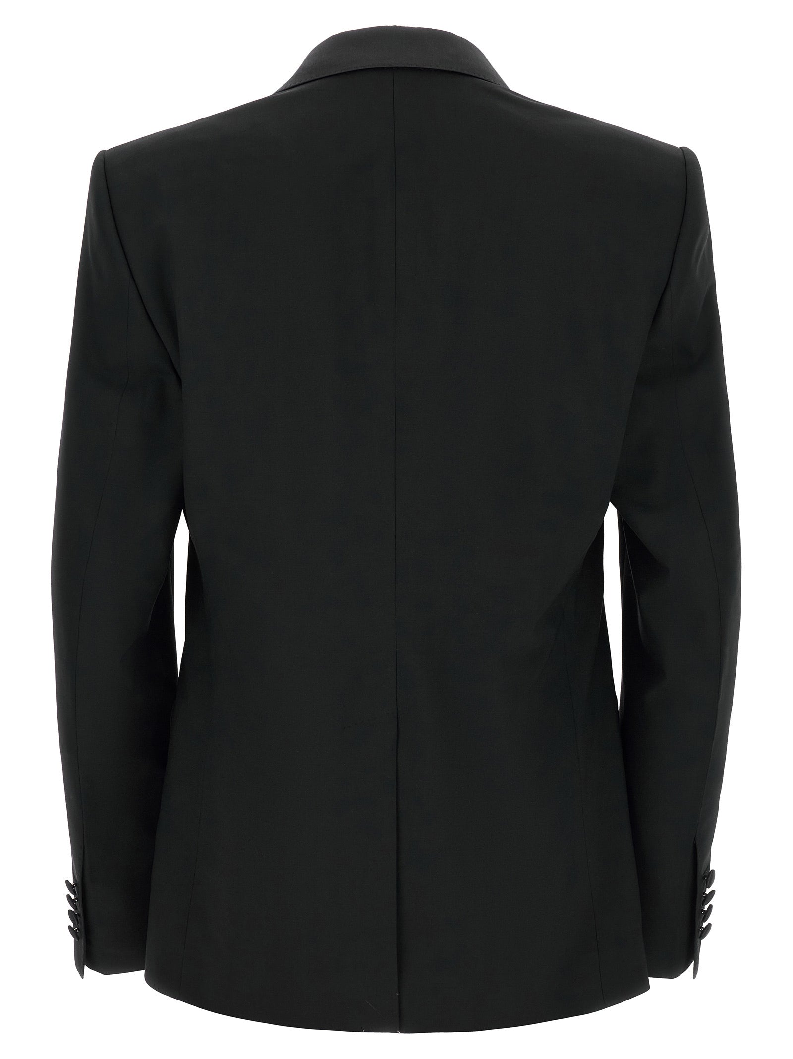 Dolce & Gabbana Schwarzer Zweiteiler aus reiner Schurwolle