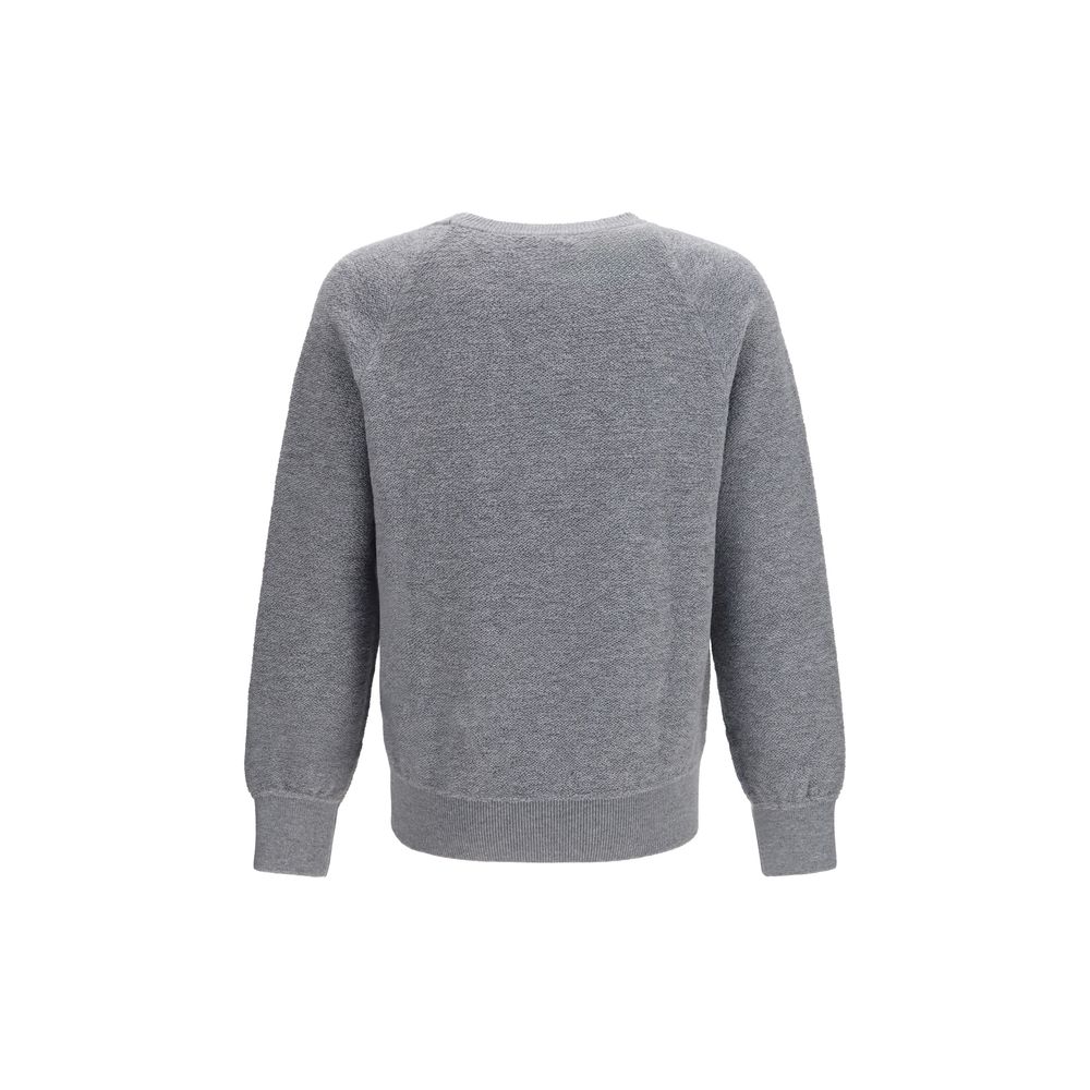 Piacenza Cashmere Grauer Oves Aries Wollpullover