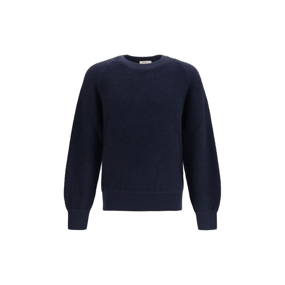 Piacenza Cashmere Blauer Wollpullover Oves Aries