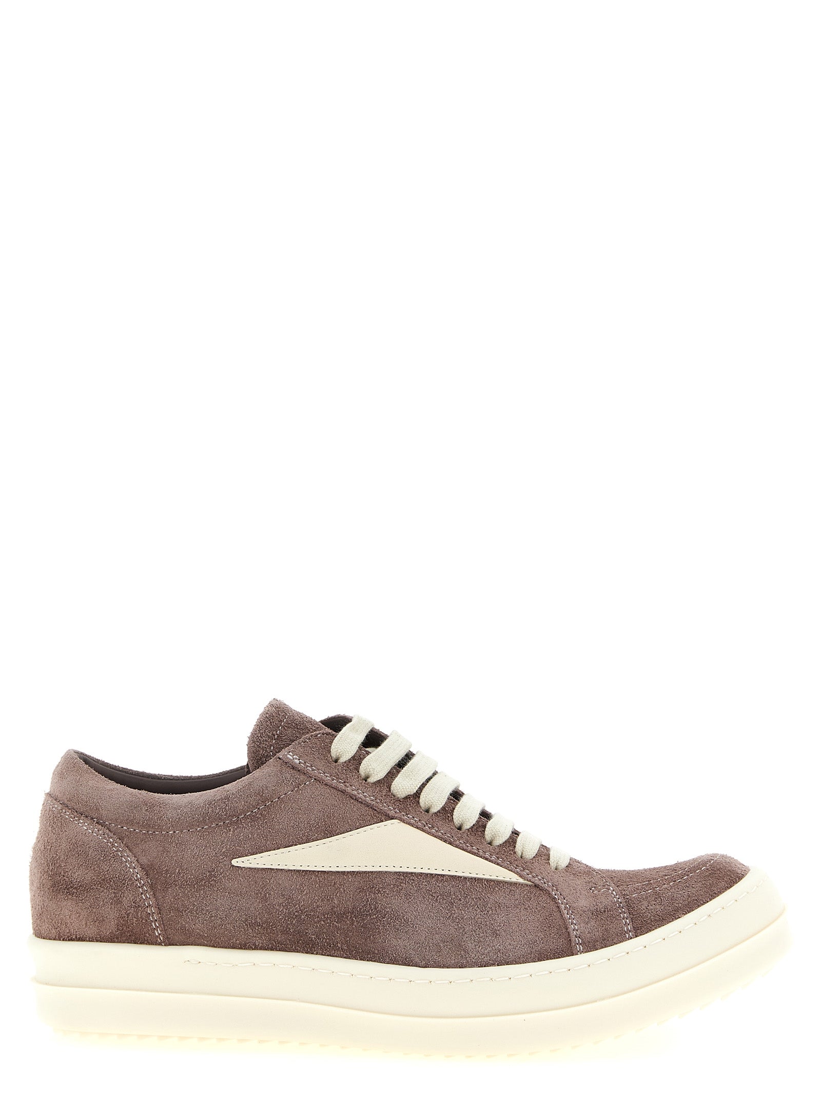 Rick Owens Lila Kalbsleder Low-Top-Sneaker