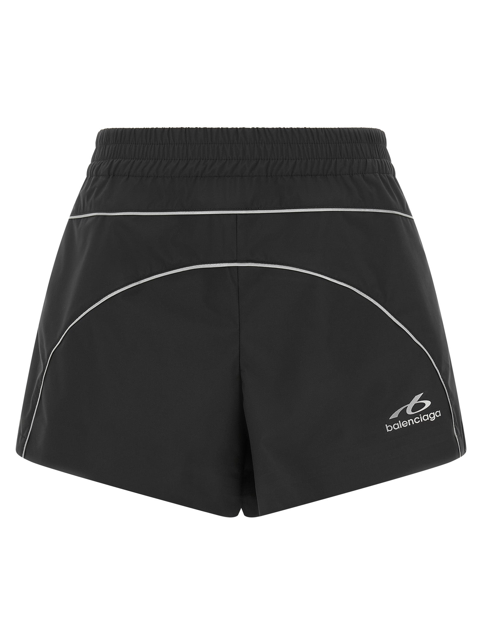 Balenciaga Schwarze Bermuda-Shorts aus Polyester