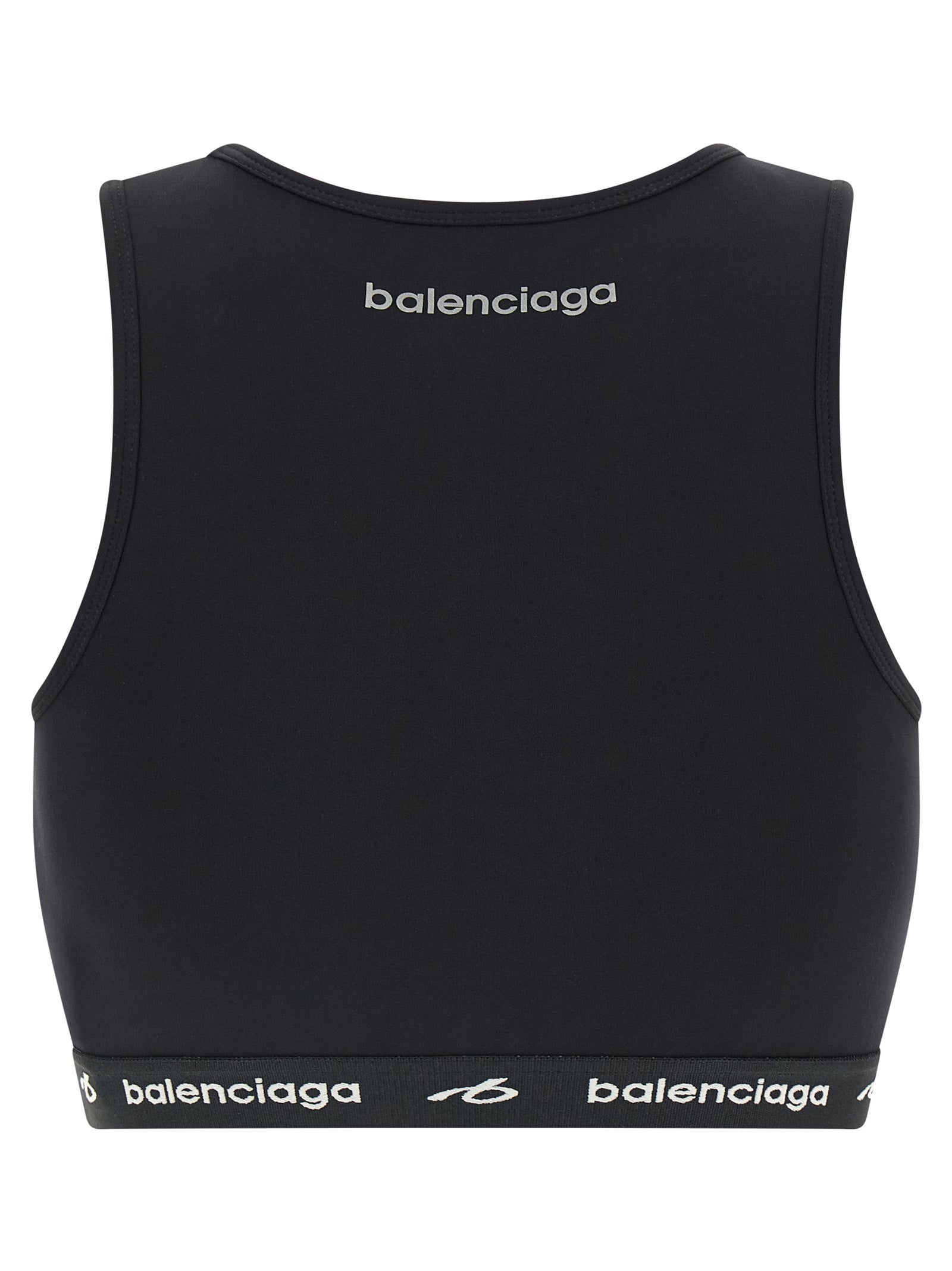Balenciaga Schwarzer Sport-BH aus Polyamid