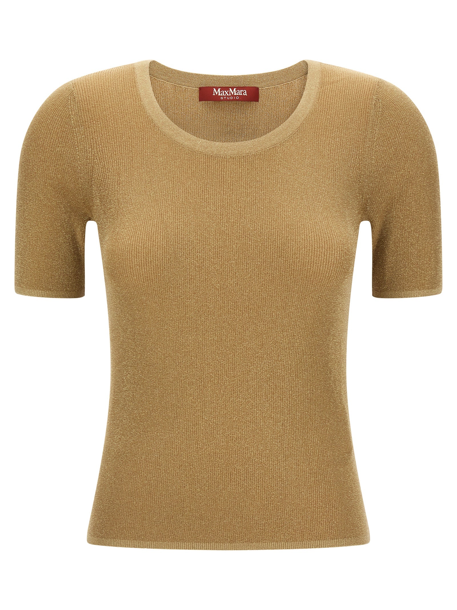 Max Mara Gold Polyamid T-Shirt