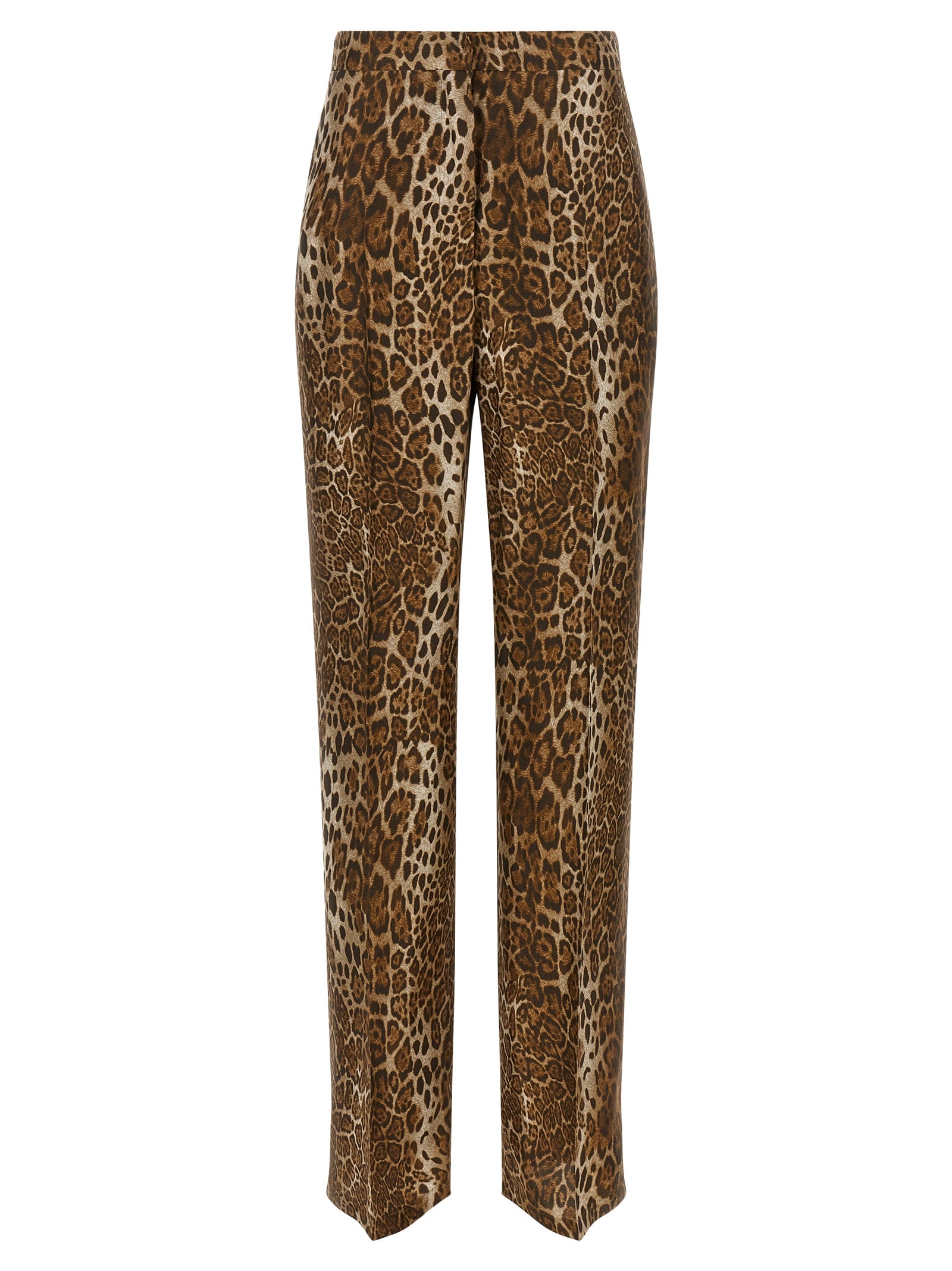 Max Mara Braune Seidenhose Lässig