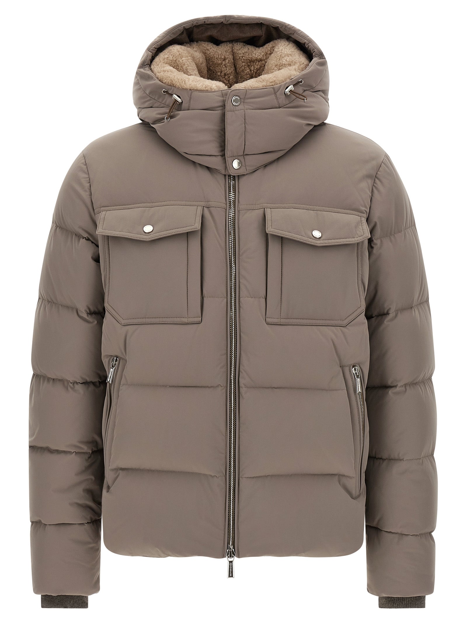 MooRER Grauer Woll-Bomber