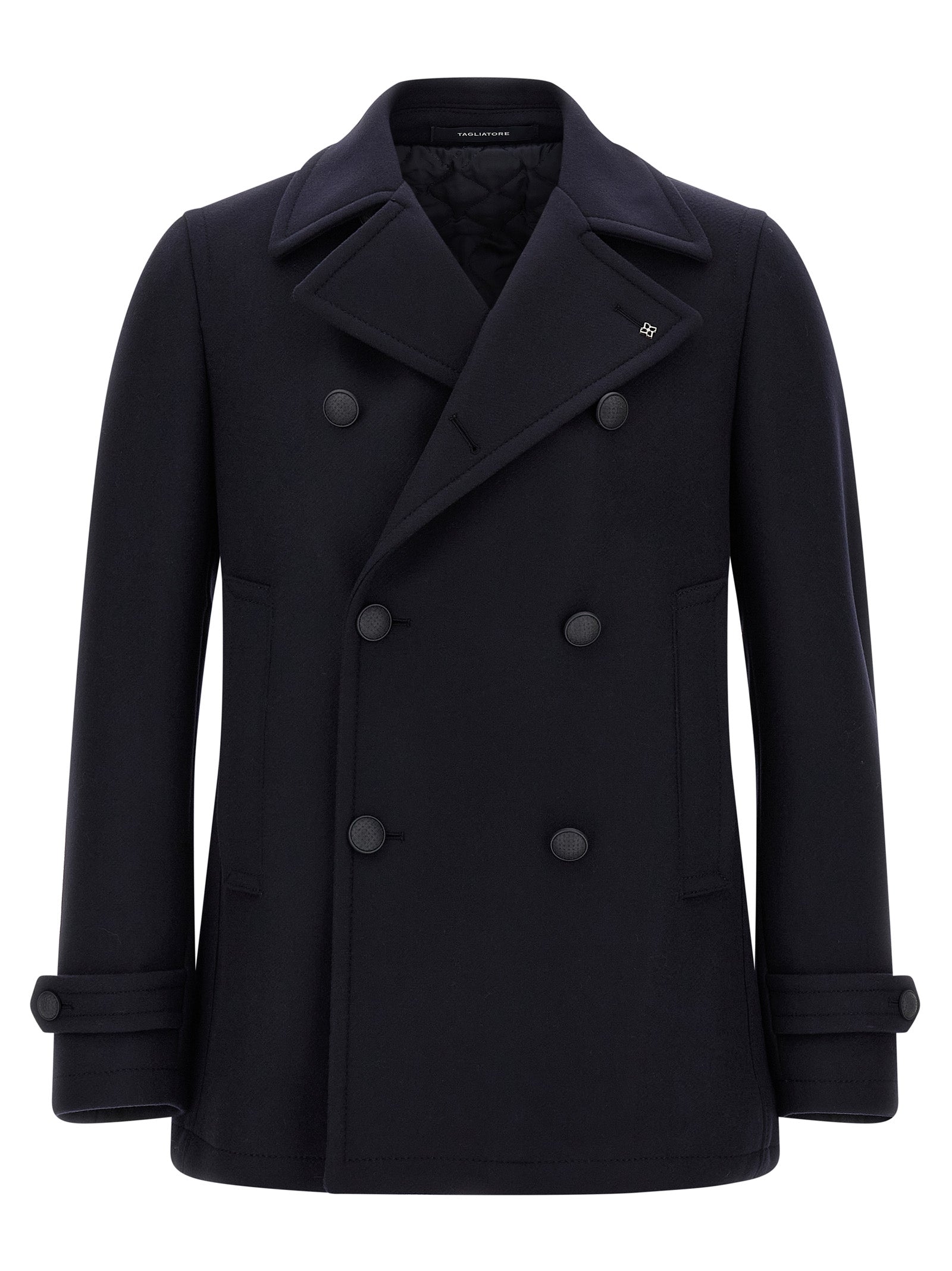 Tagliatore Blauer Wollmantel