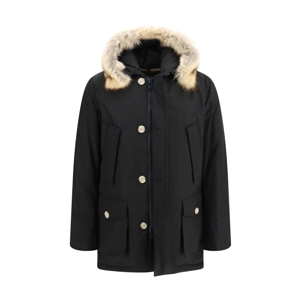 Woolrich Schwarzer Polyamid-Mantel