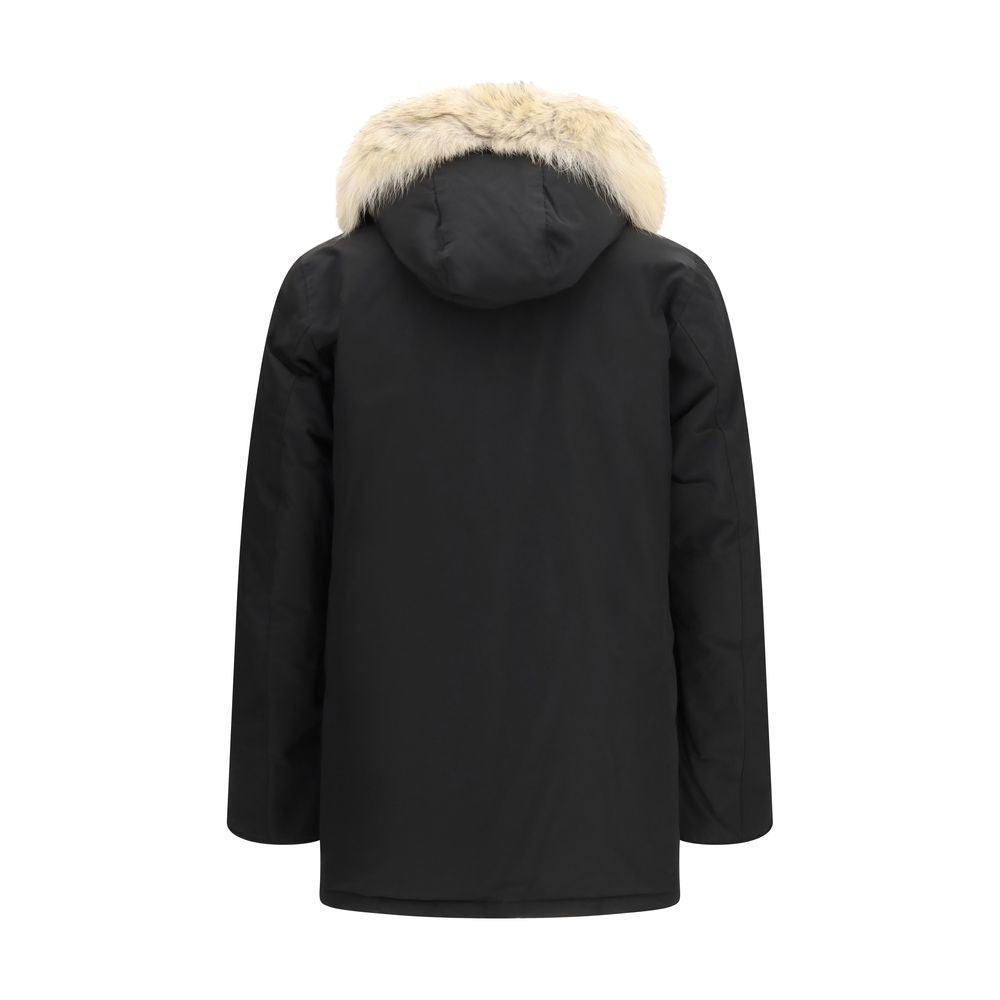 Woolrich Schwarzer Polyamid-Mantel