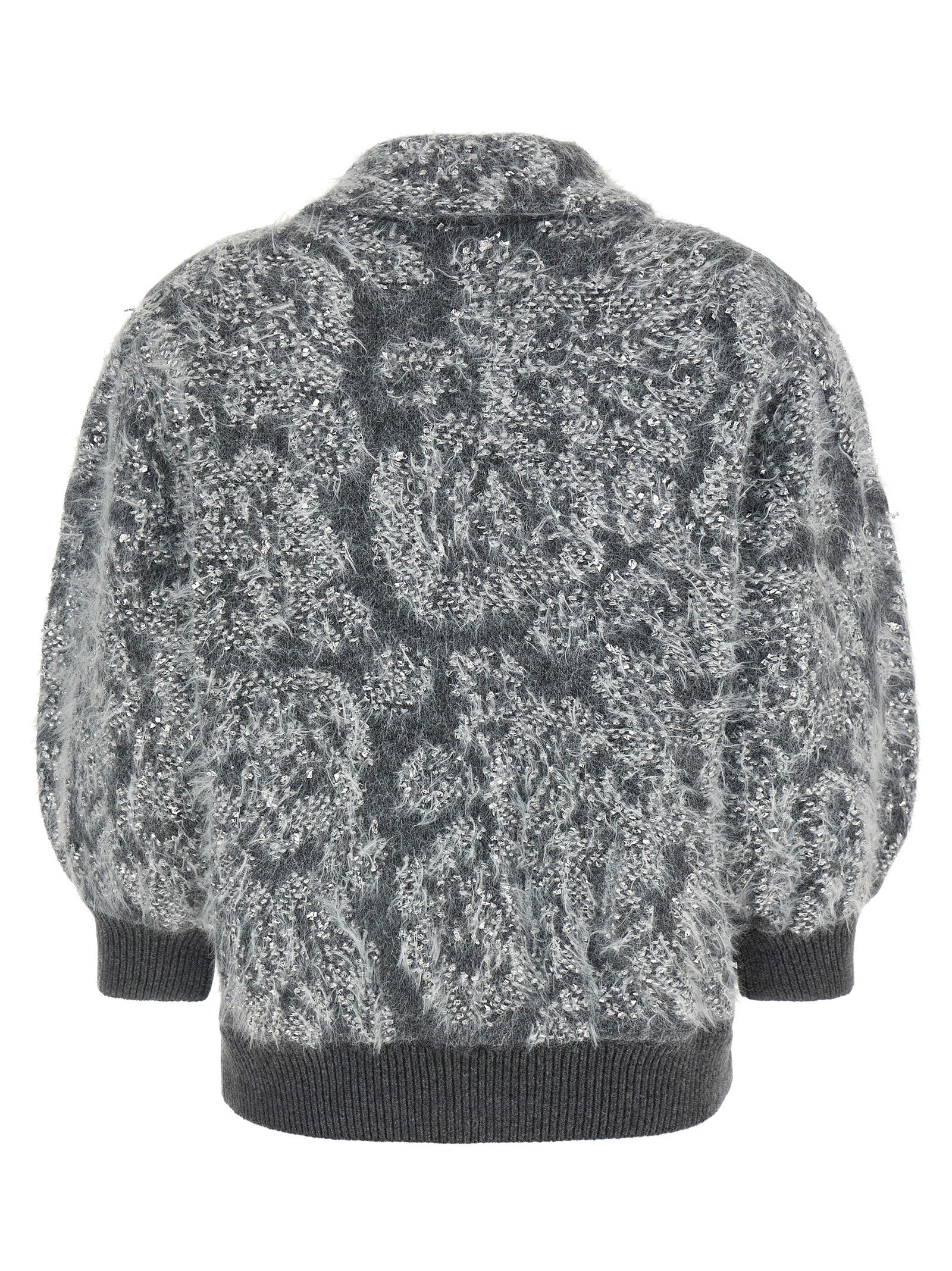 NUDE Grauer Wollcardigan