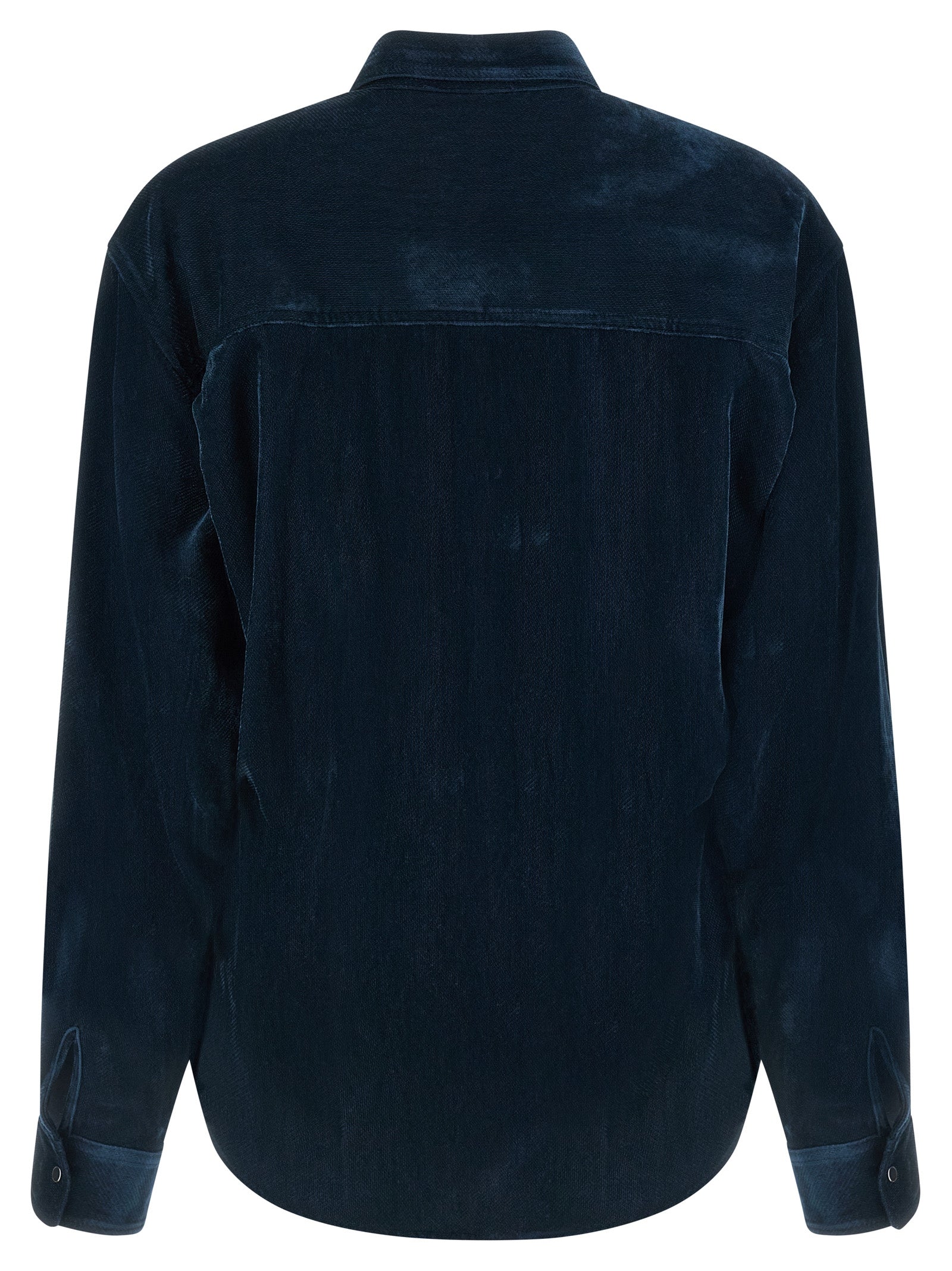 NUDE Blaue Viskose-Bluse