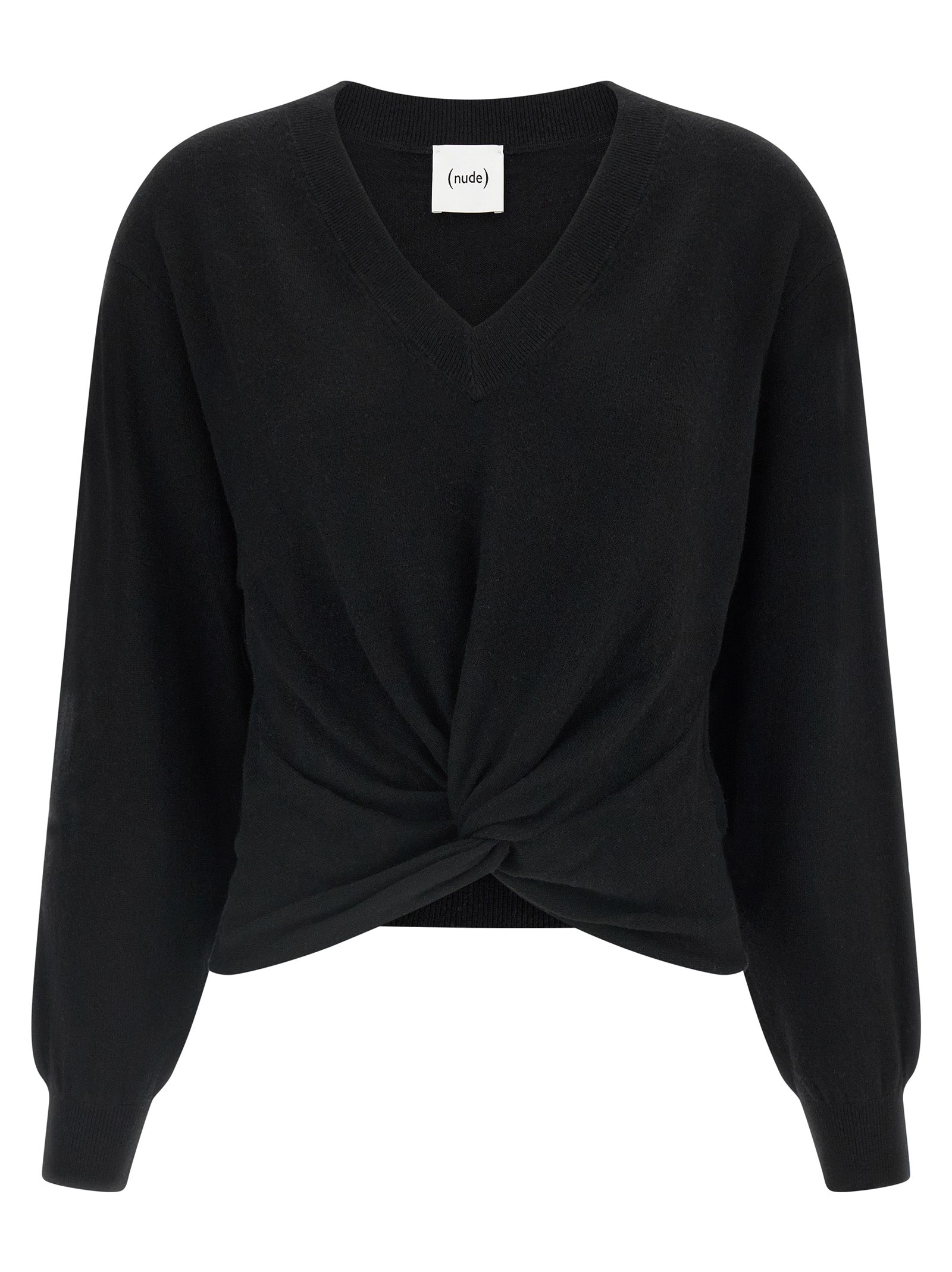 NUDE Schwarzer Wollcardigan