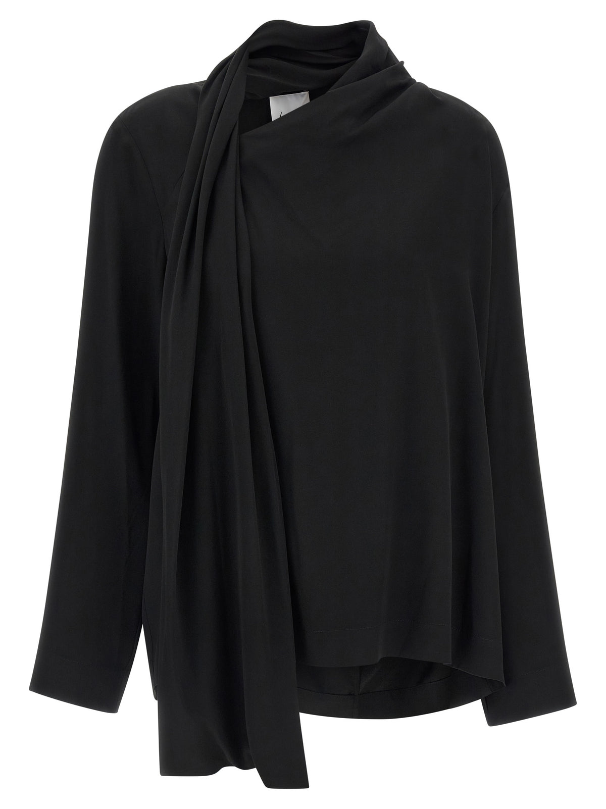 NUDE Schwarze Viskosebluse