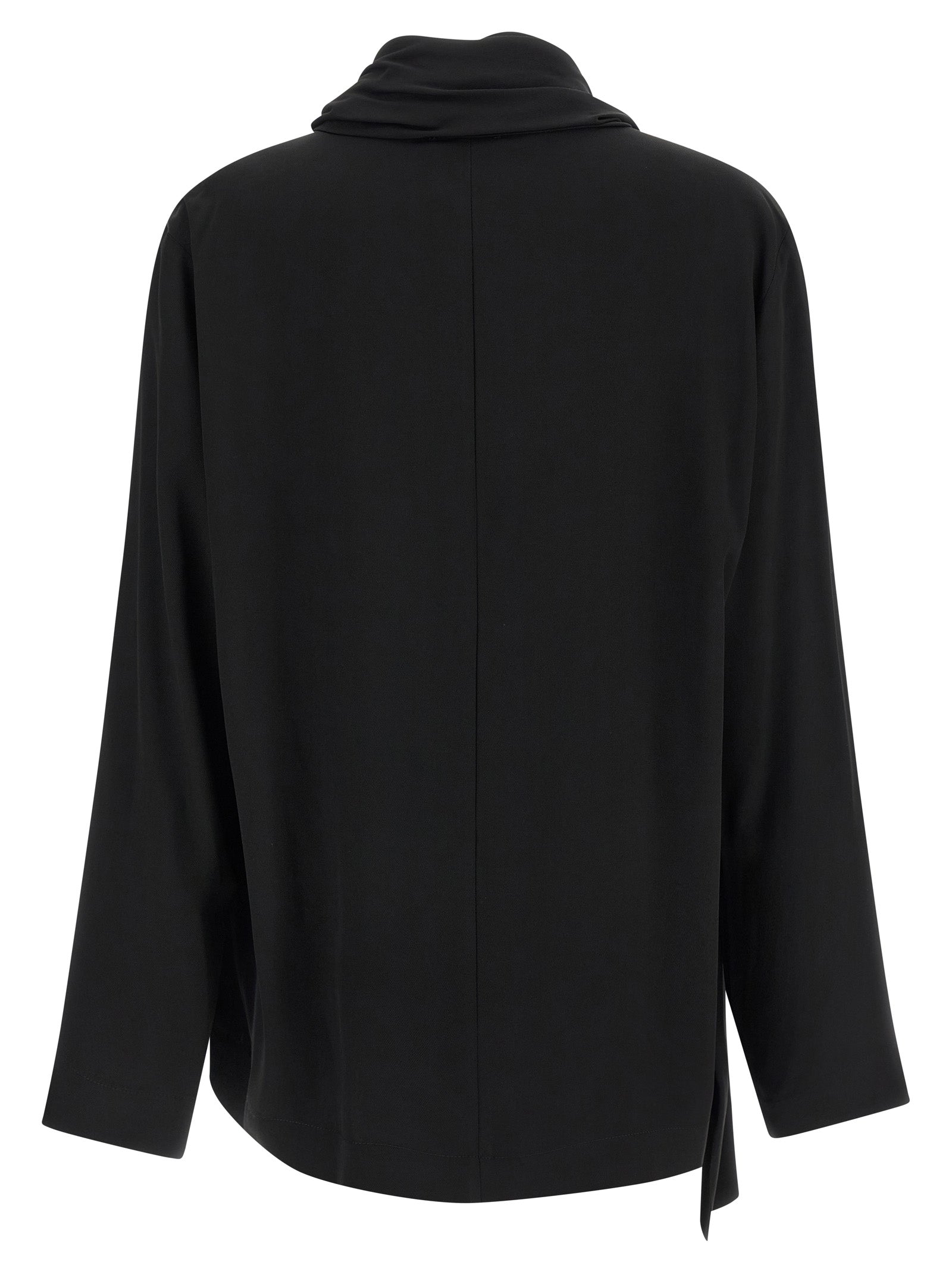 NUDE Schwarze Viskosebluse