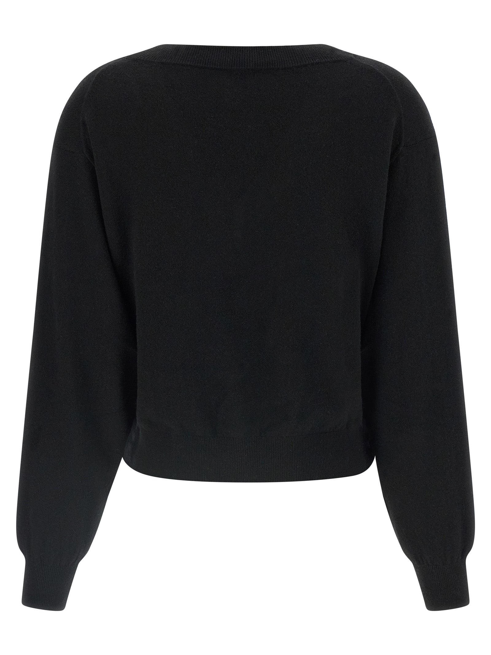 NUDE Schwarzer Wollcardigan