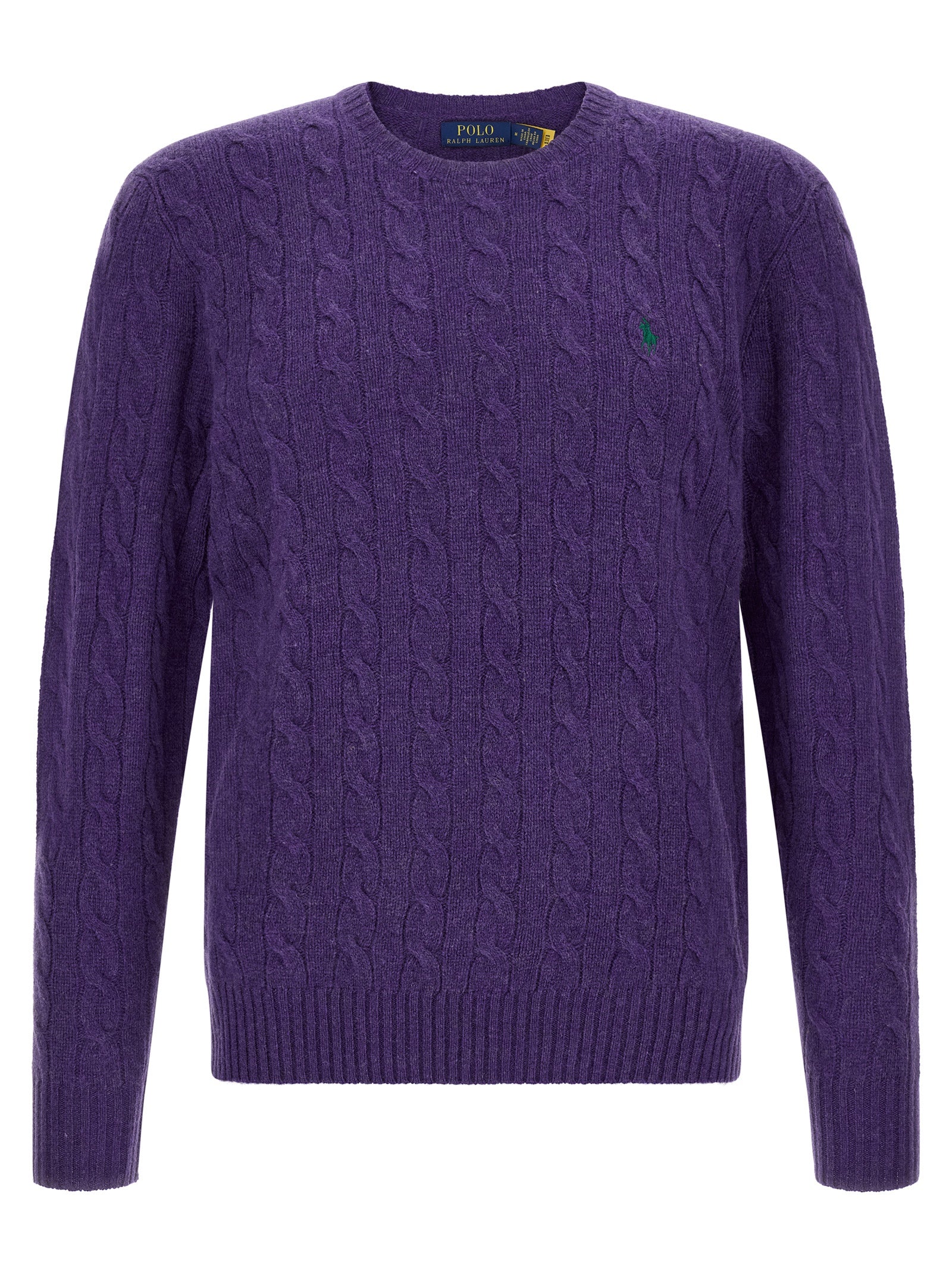 Polo Ralph Lauren Lila Wollstrickjacke