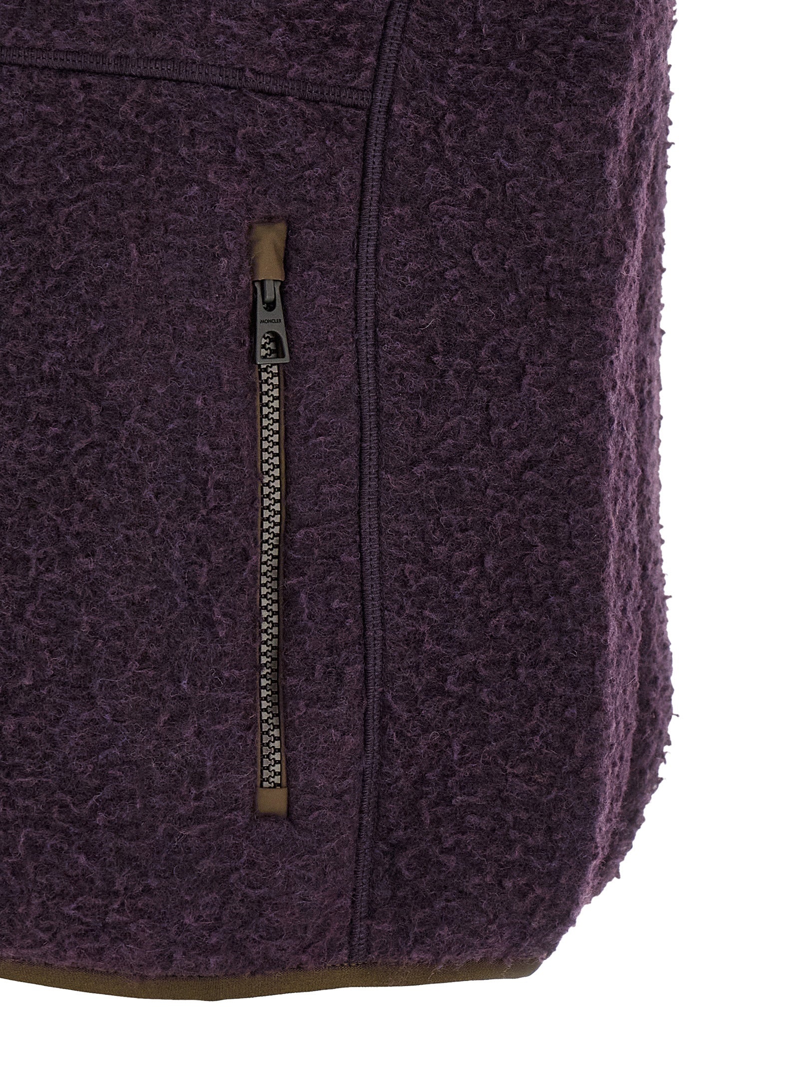 Moncler Violette Ärmellose Polyester-Weste