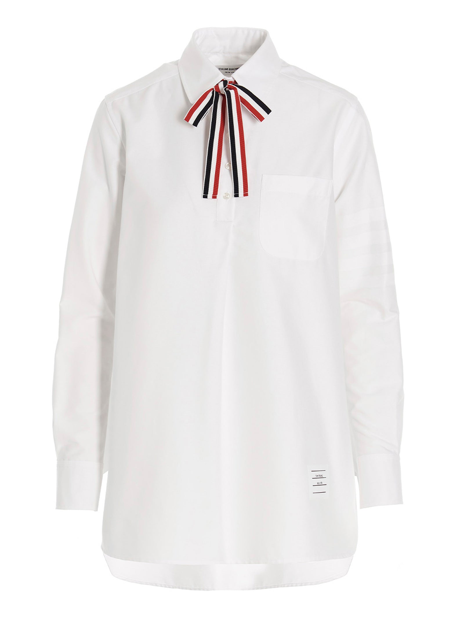Thom Browne Weiße Baumwollbluse