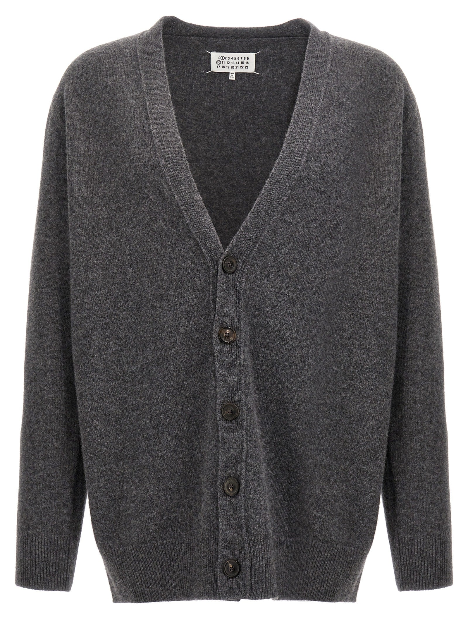 Maison Margiela Grauer Wollcardigan