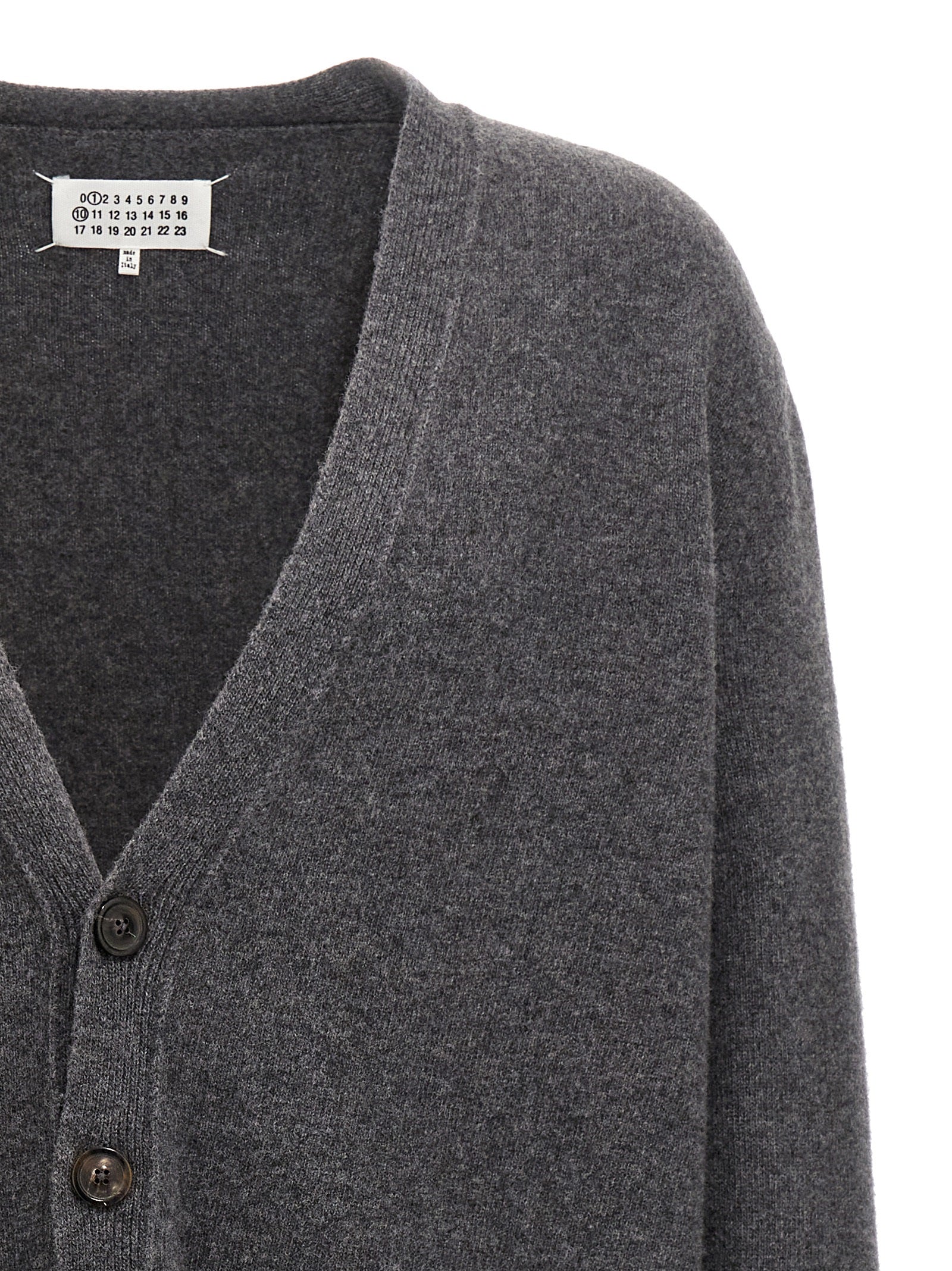 Maison Margiela Grauer Wollcardigan