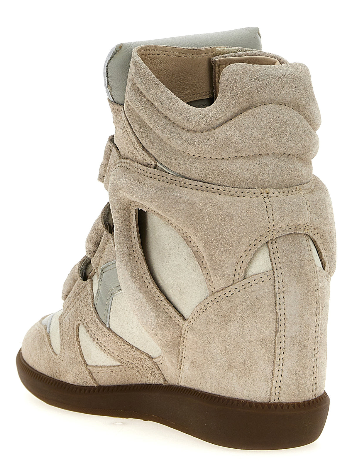 Isabel Marant Beige Leder Low-Top Sneaker