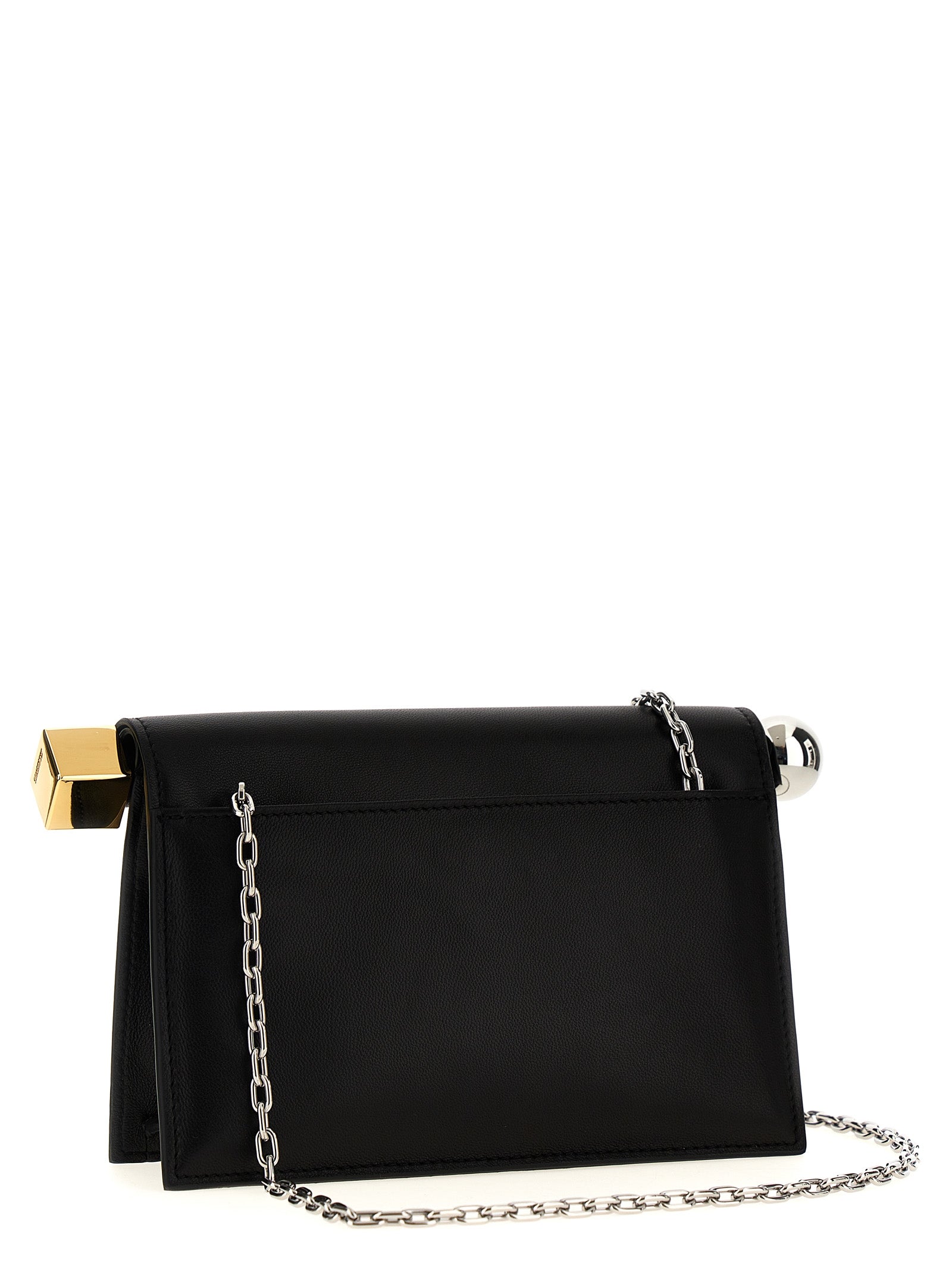 Jacquemus Schwarze Lammleder-Clutch