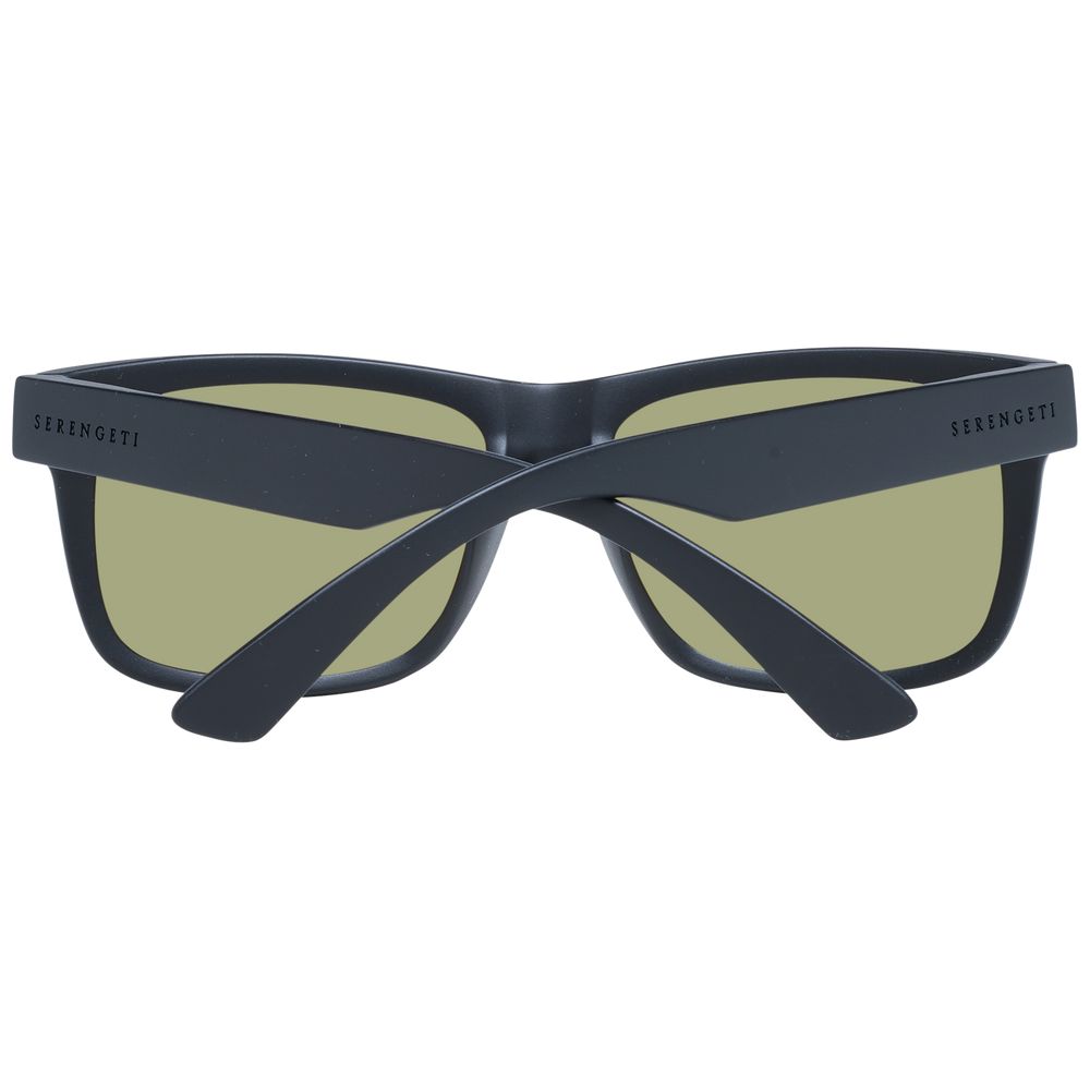 Serengeti Schwarze Sonnenbrille aus Kunststoff