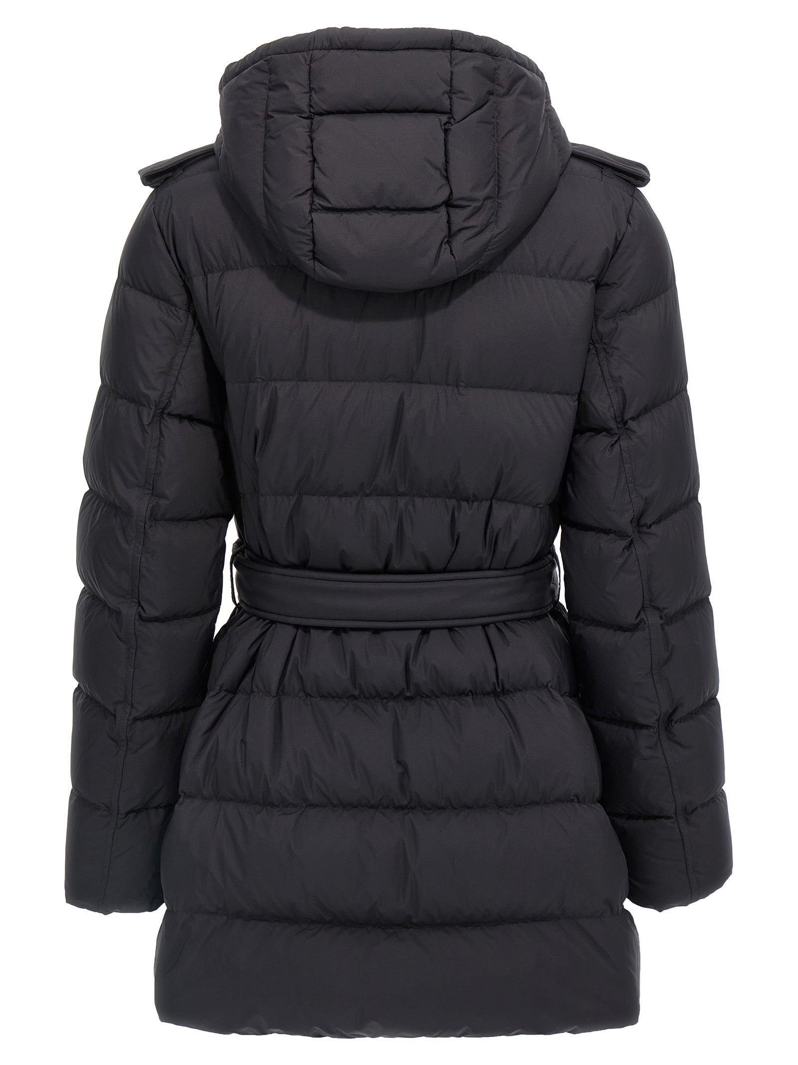 Burberry Schwarzer Polyamid-Mantel