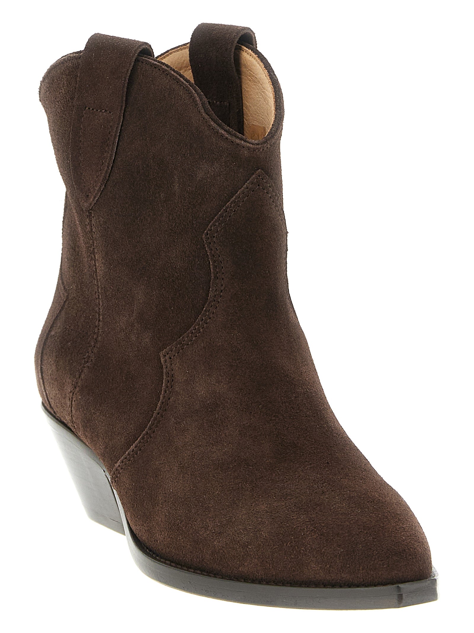 Isabel Marant Chelsea Boots aus braunem Kalbsleder