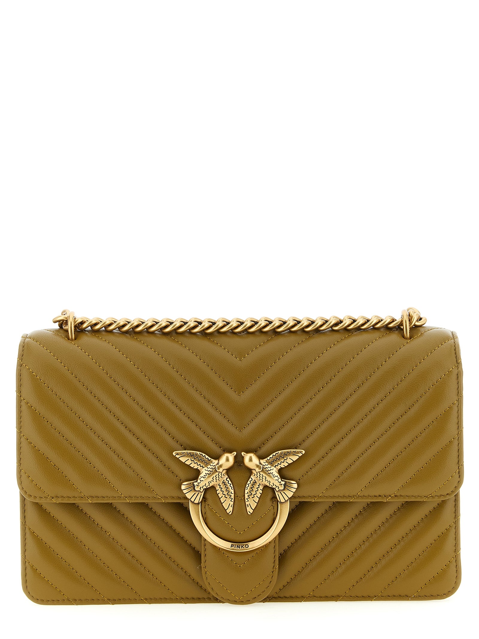 PINKO Bicolor Lammleder Crossbody Bag