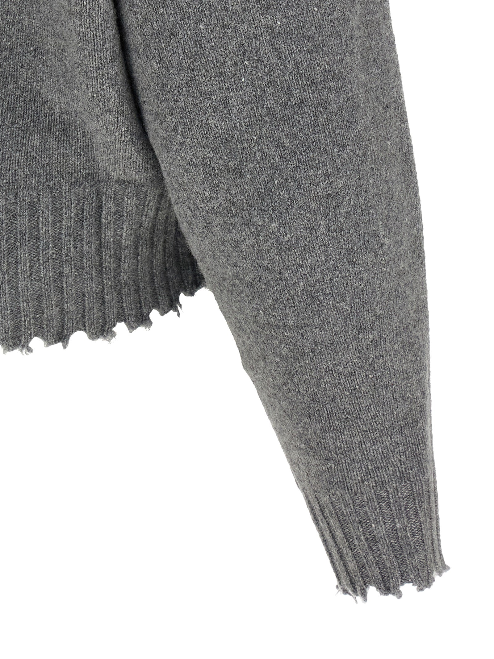 NUDE Grauer Kaschmir-Strickjacke