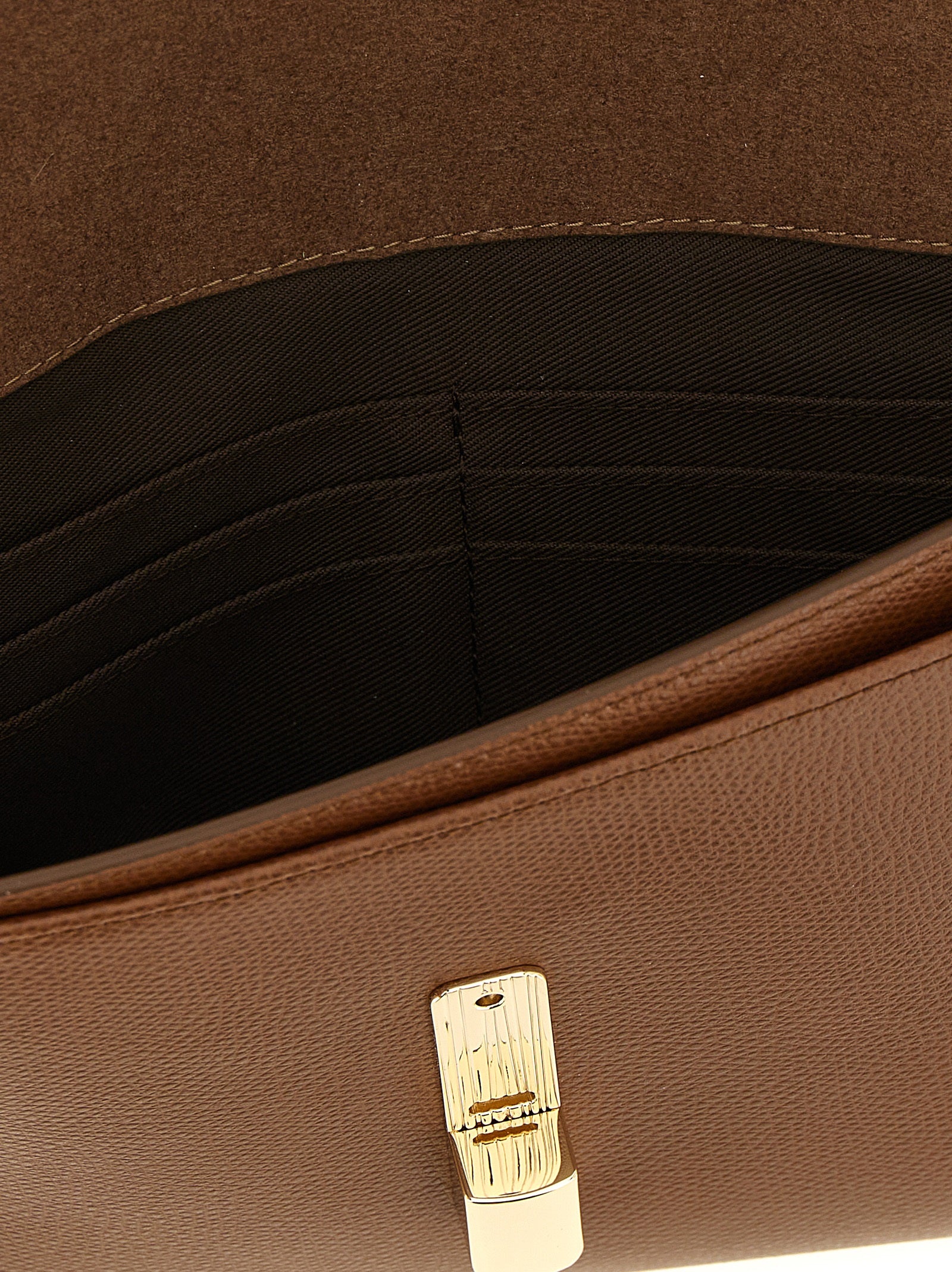 Furla Braune Kalbsleder-Clutch