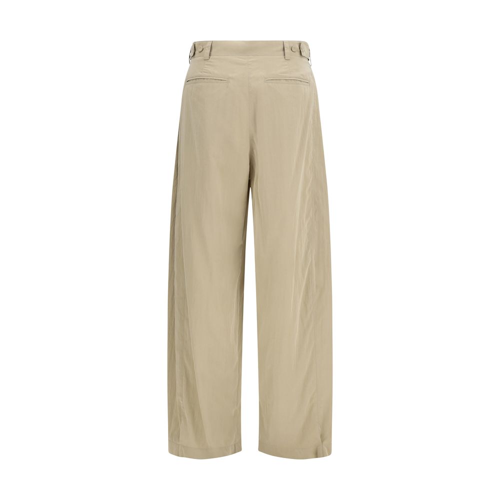 The Row Beige Seidenhose