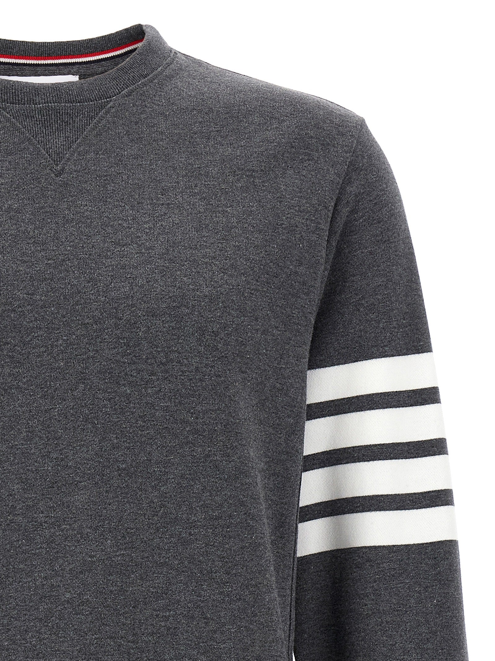 Thom Browne Grauer Baumwollpullover