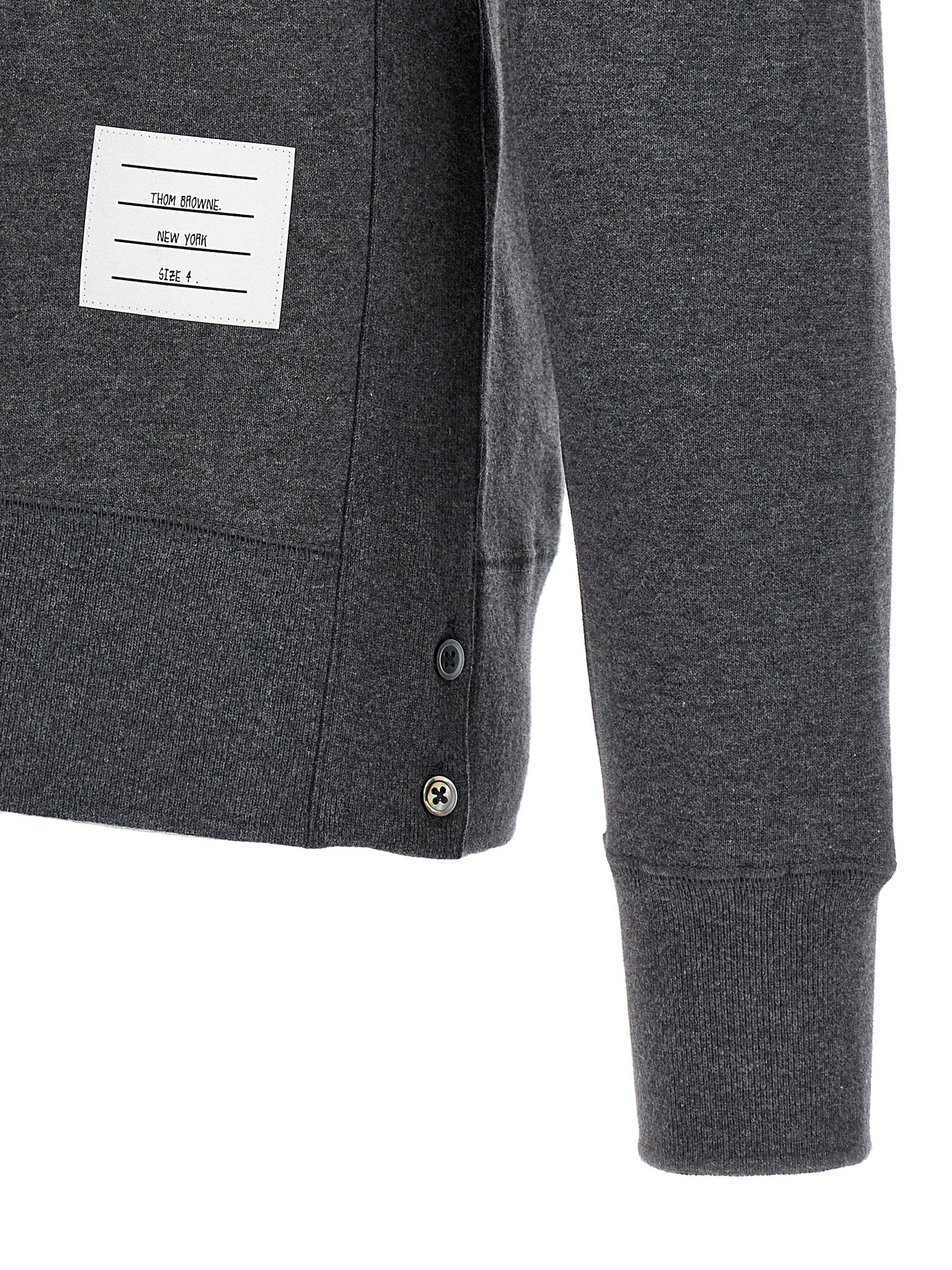 Thom Browne Grauer Baumwollpullover
