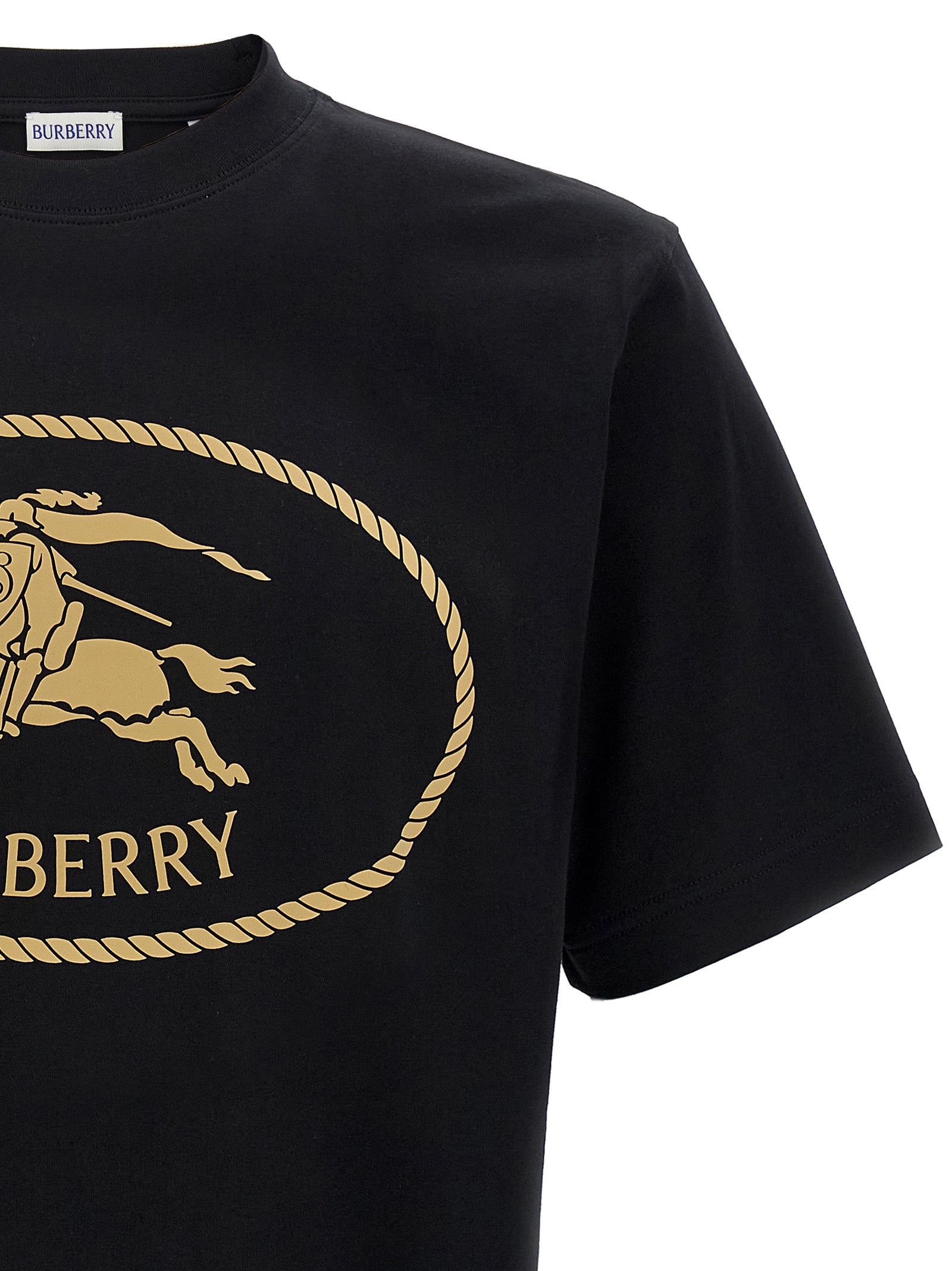 Burberry Schwarzes Baumwoll-T-Shirt