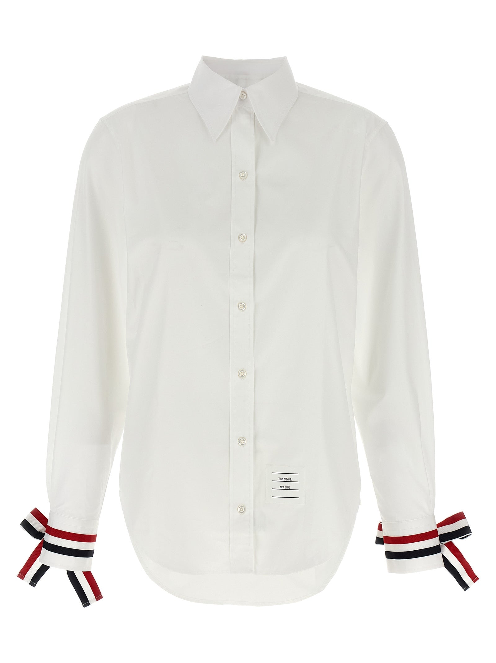 Thom Browne Weiße Baumwollbluse